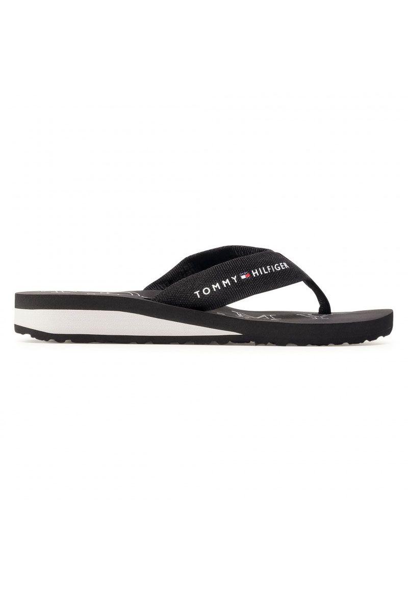 Sandalias Big Logo Negro Tommy Hilfiger-4