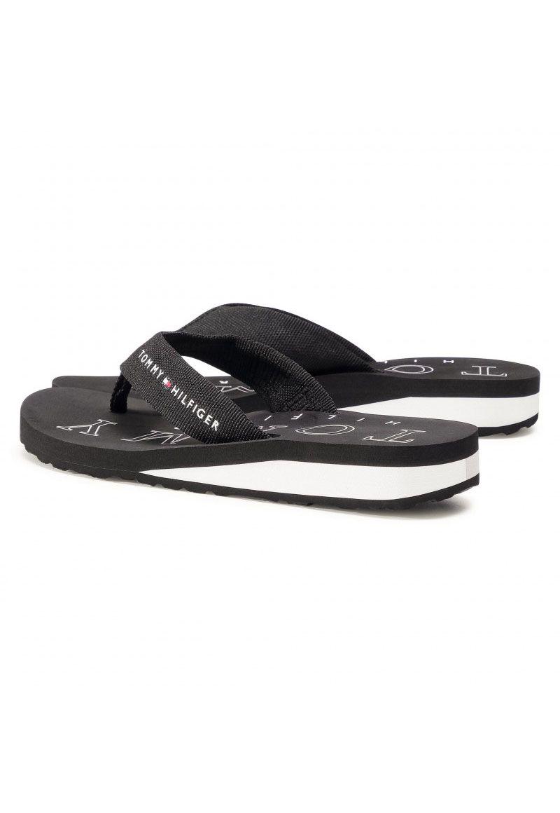 Sandalias Big Logo Negro Tommy Hilfiger-1