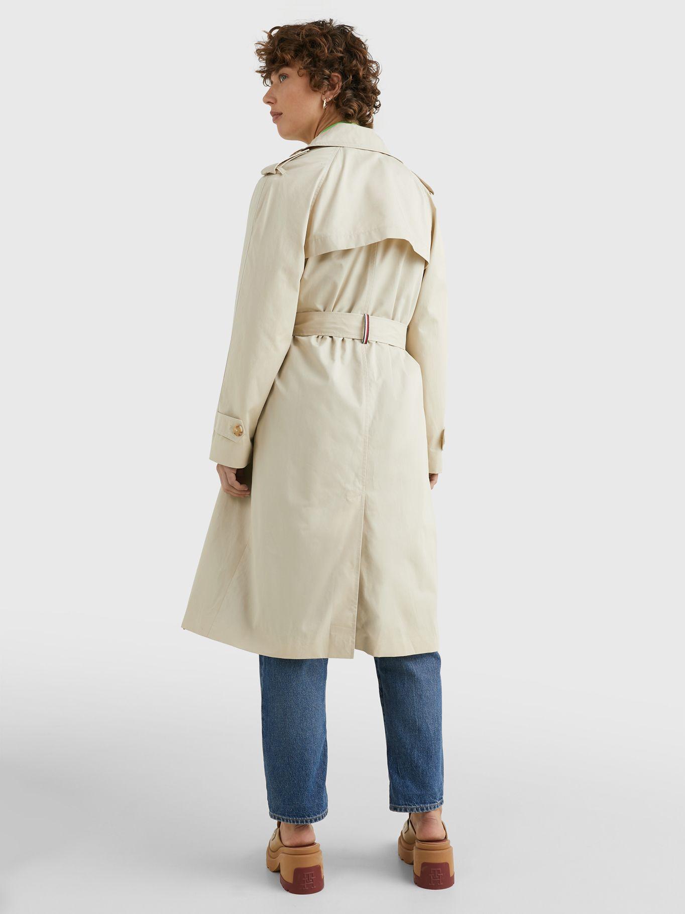 Trench Con Botonadura Doble Beige Tommy Hilfiger-2