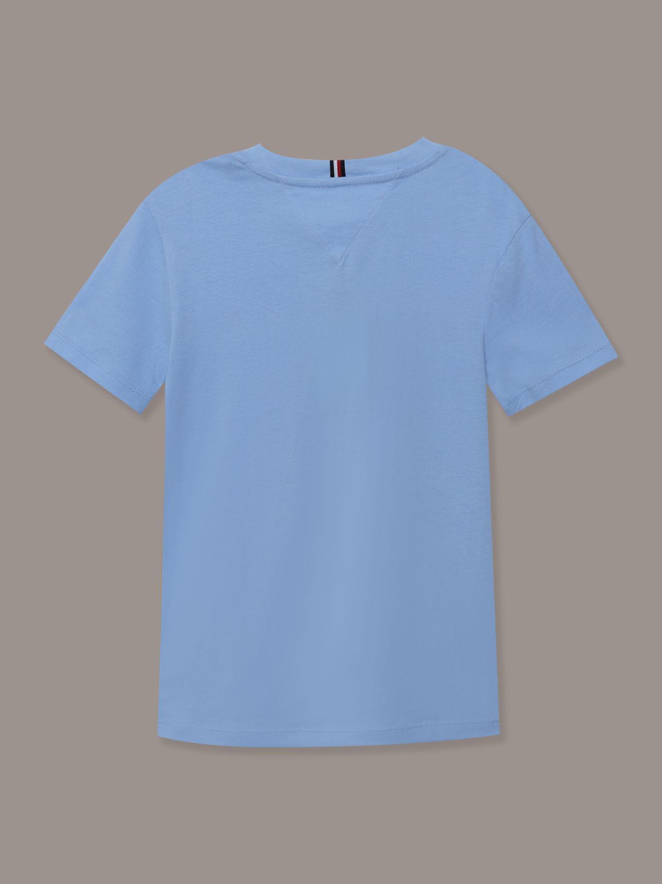 Polera De Niño Logo Del Monotype Azul Tommy Hilfiger-1