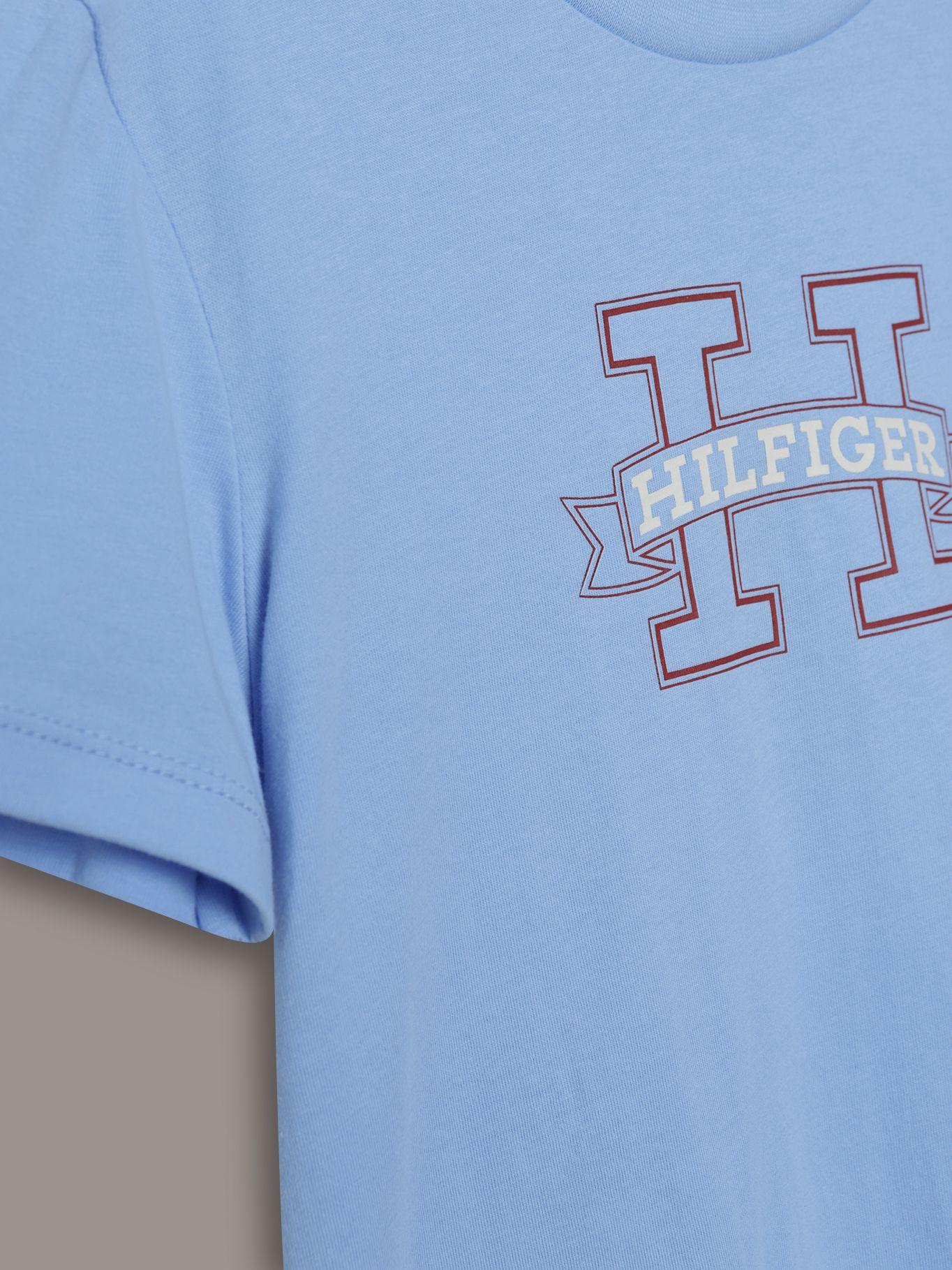 Polera De Niño Logo Del Monotype Azul Tommy Hilfiger-2