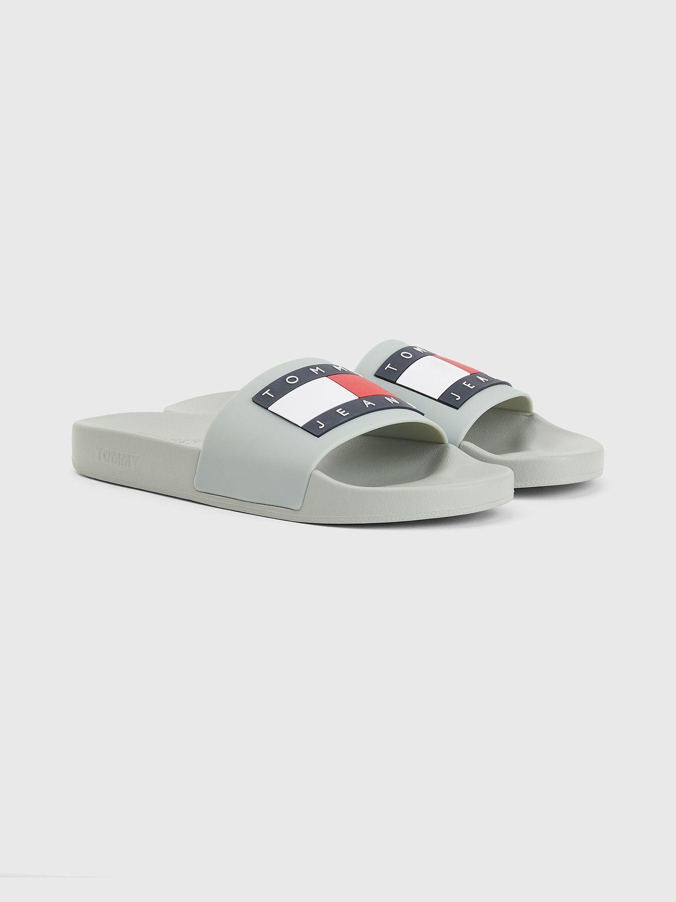 Sandalias Con Parche Flag Gris Tommy Hilfiger-0