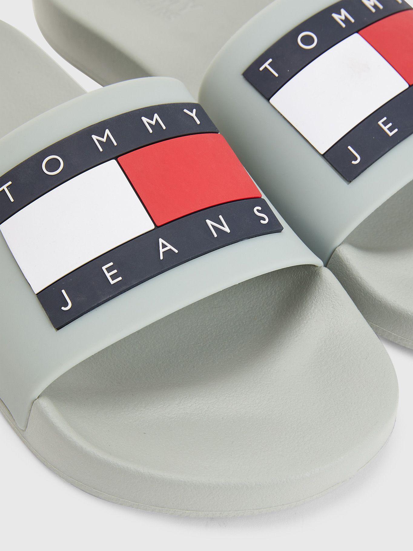 Sandalias Con Parche Flag Gris Tommy Hilfiger-2