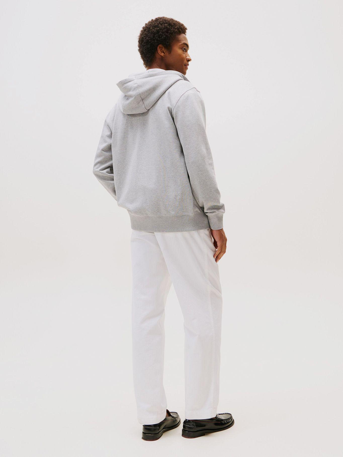 Polerón Hoodie Con Cierre Gris Tommy Hilfiger-2