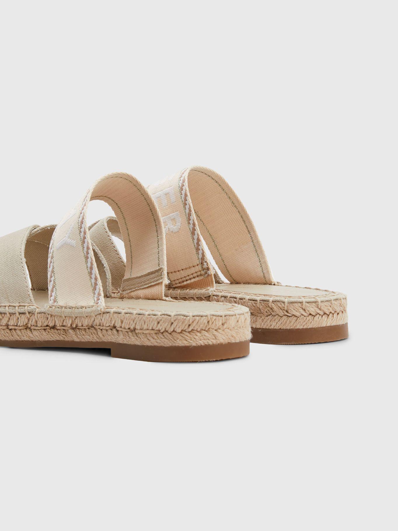 Sandalias Cruzadas Con Logo Beige Tommy Hilfiger-5