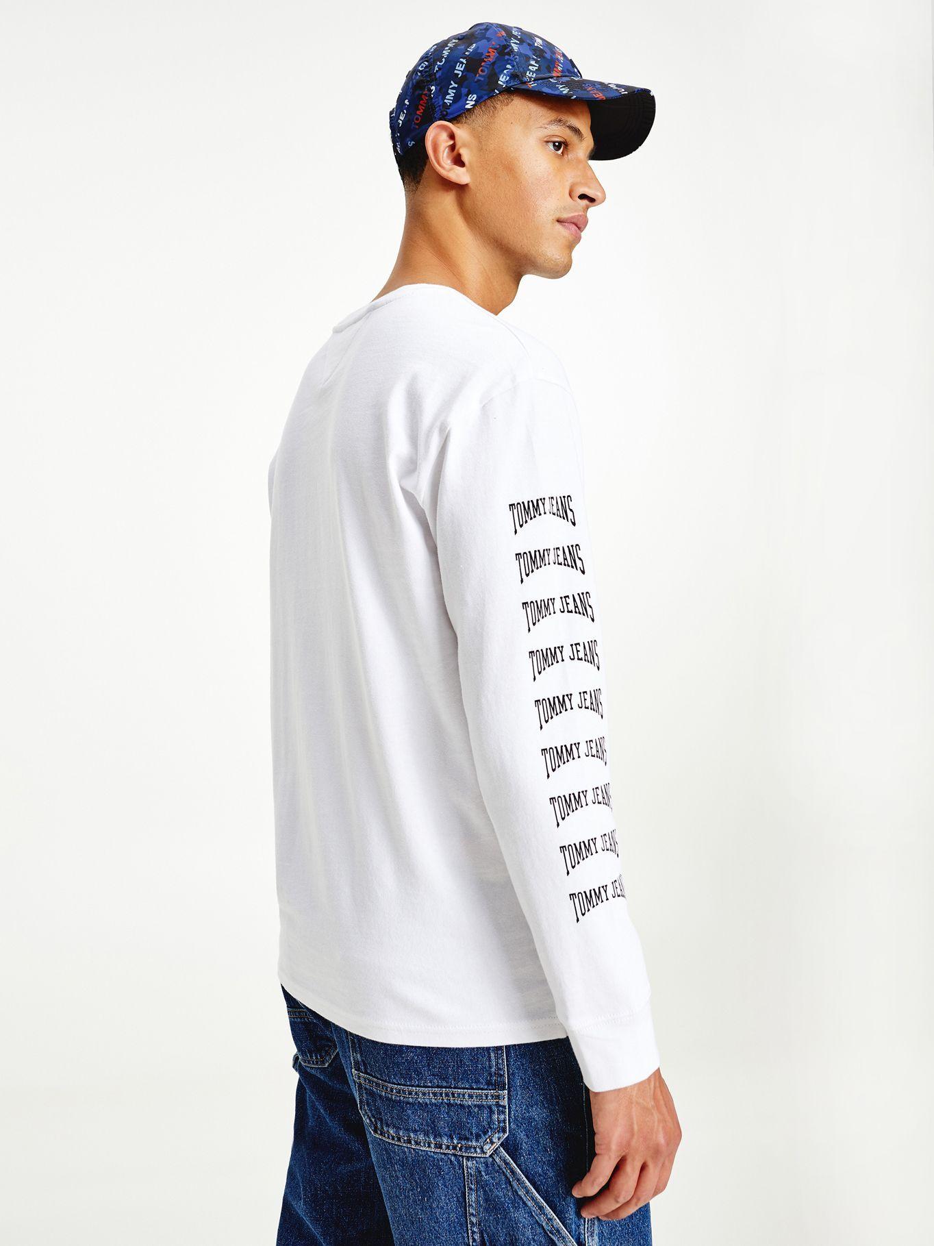 Polera Graphic Logo Blanco Tommy Jeans F2-1