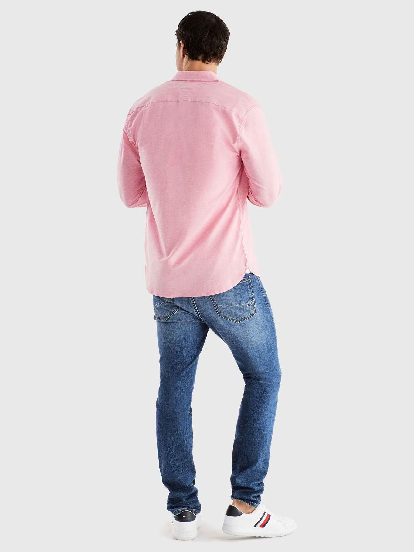 Camisa Flex Oxford Regular Fit Rosado Tommy Hilfiger-2