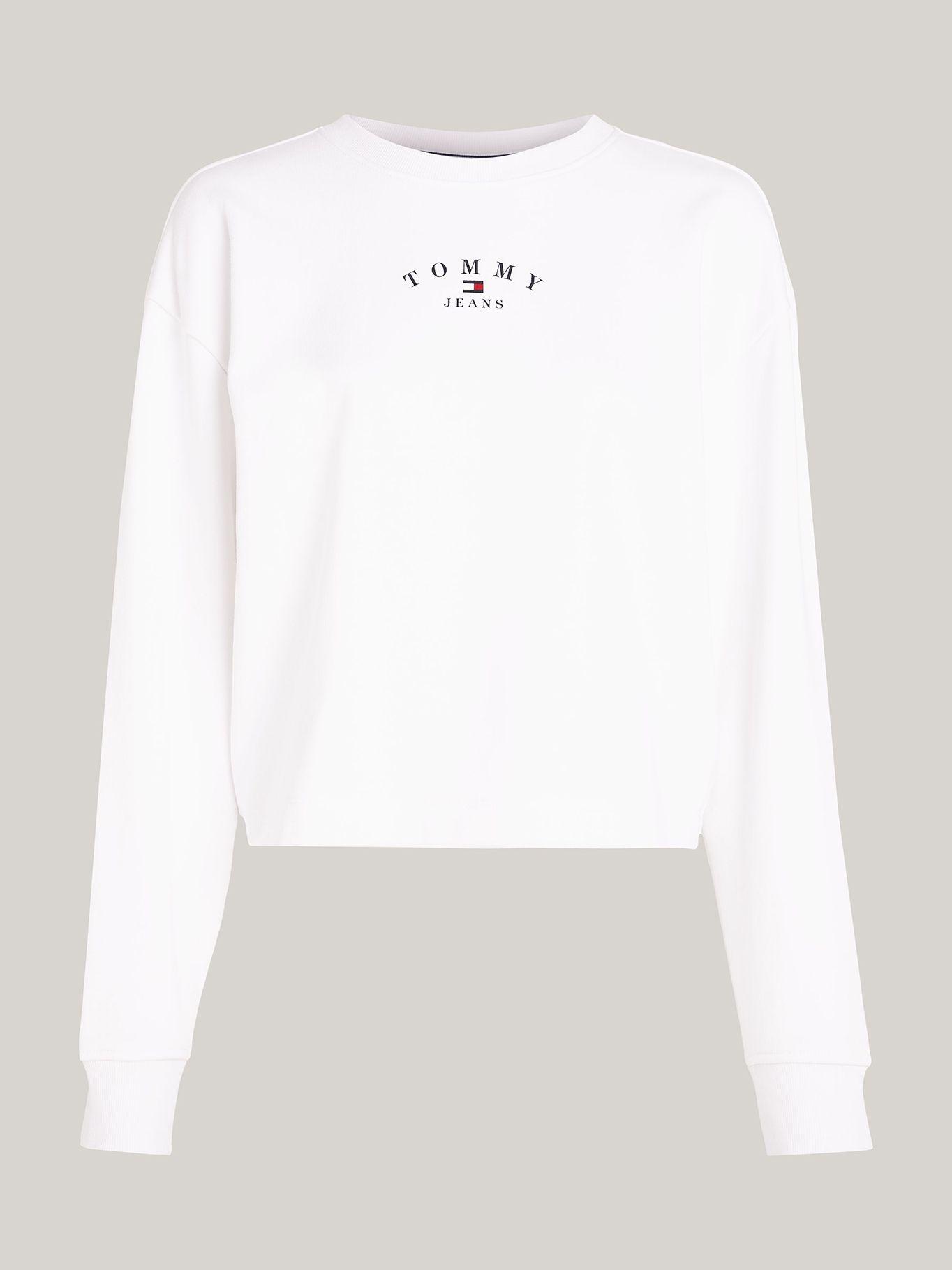 Polerón Relaxed Essential Logo Blanco Tommy Jeans-4