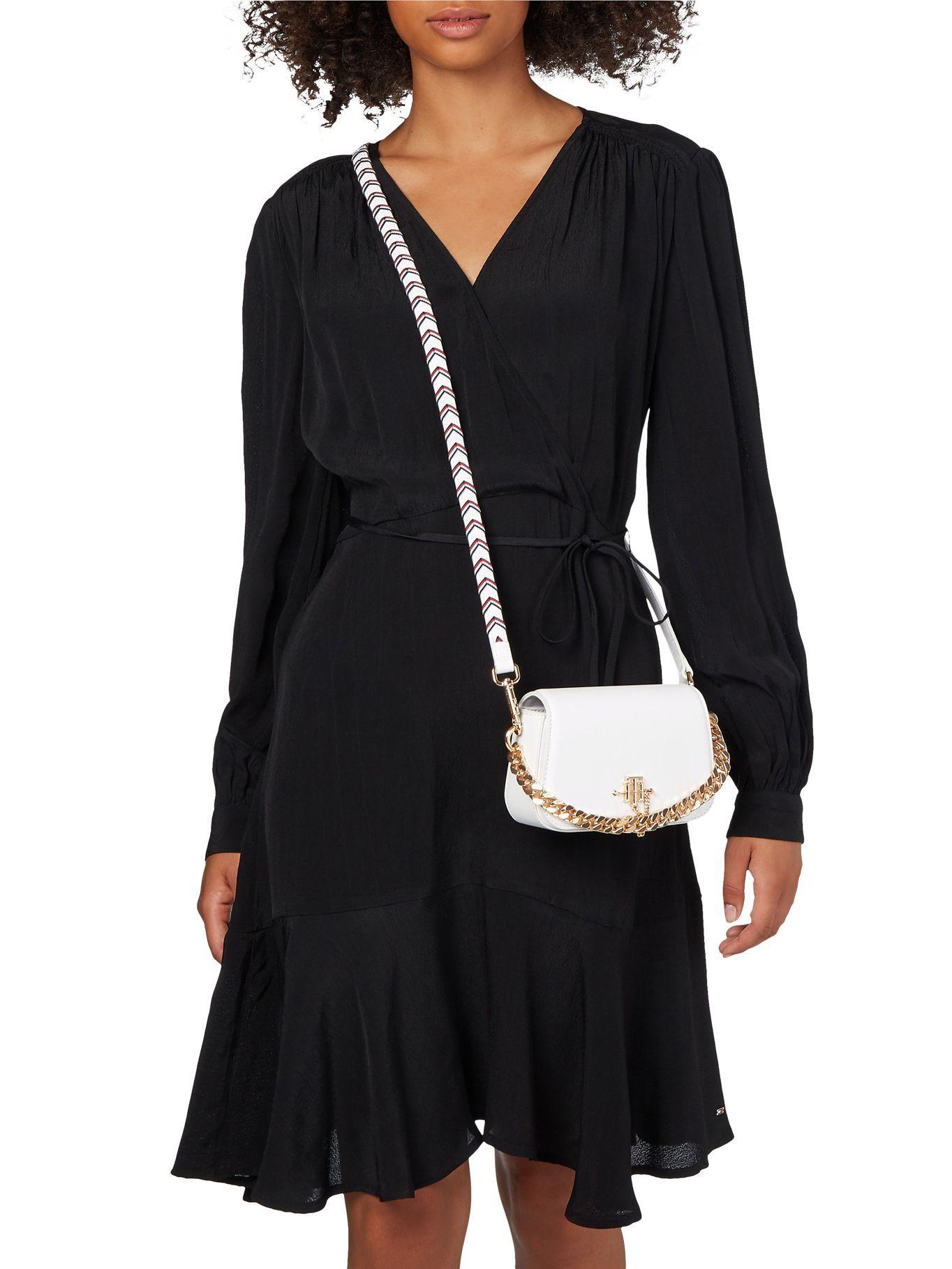 Mini Cartera Bandolera Con Cadena Blanco Tommy Hilfiger-4