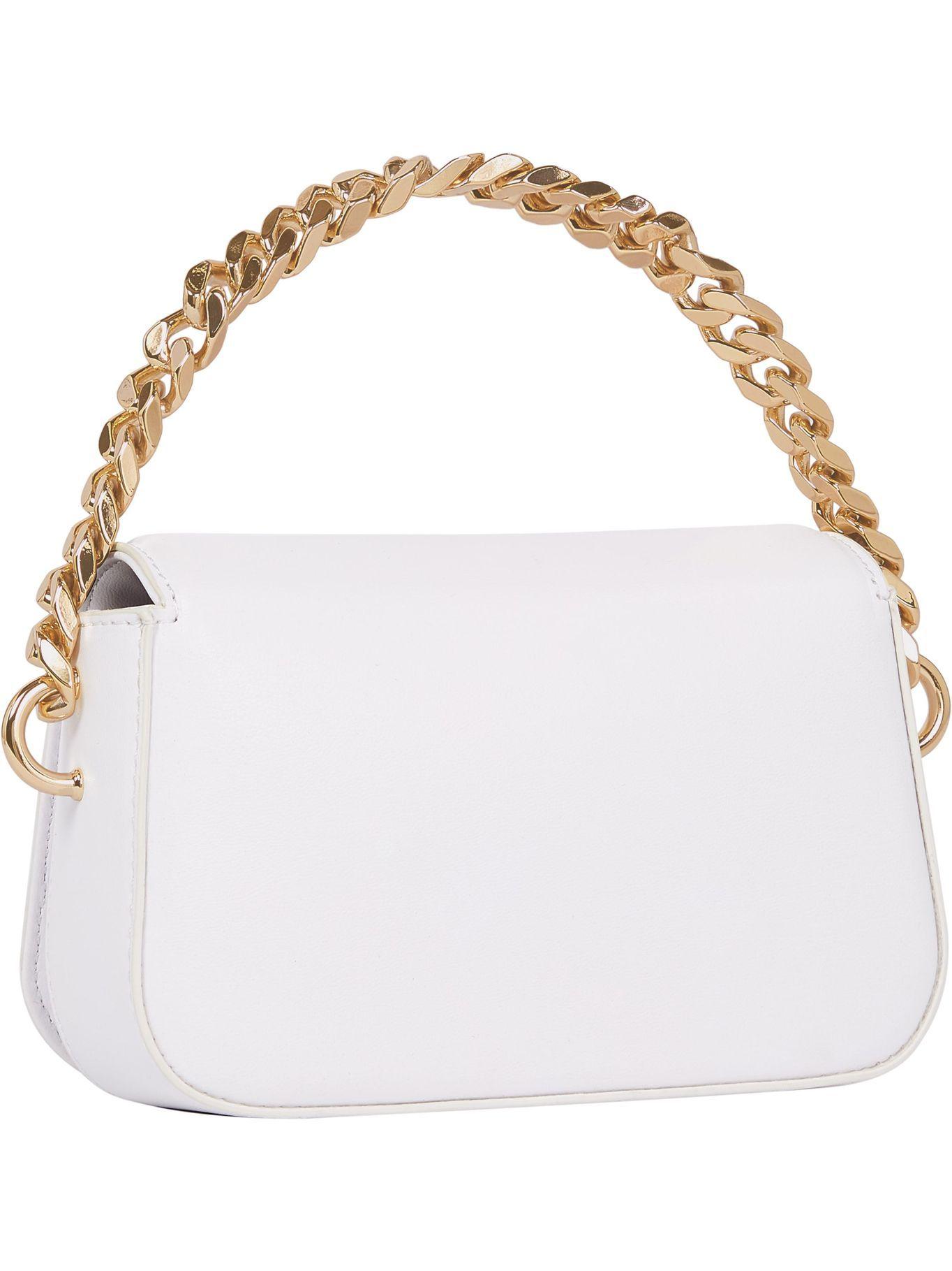 Mini Cartera Bandolera Con Cadena Blanco Tommy Hilfiger-1