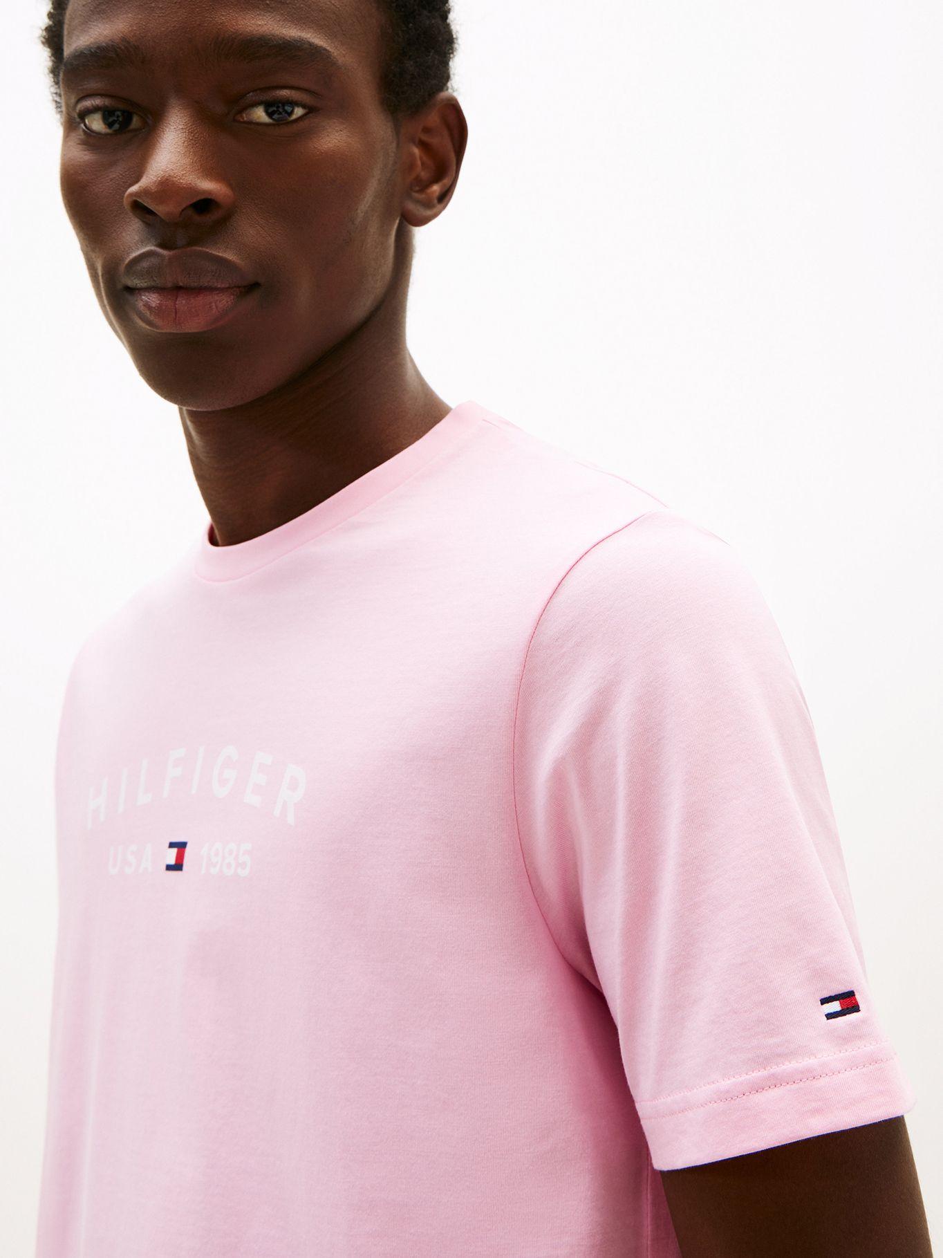 Polera Con Logo Estampado Rosado TOL Tommy Hilfiger-3