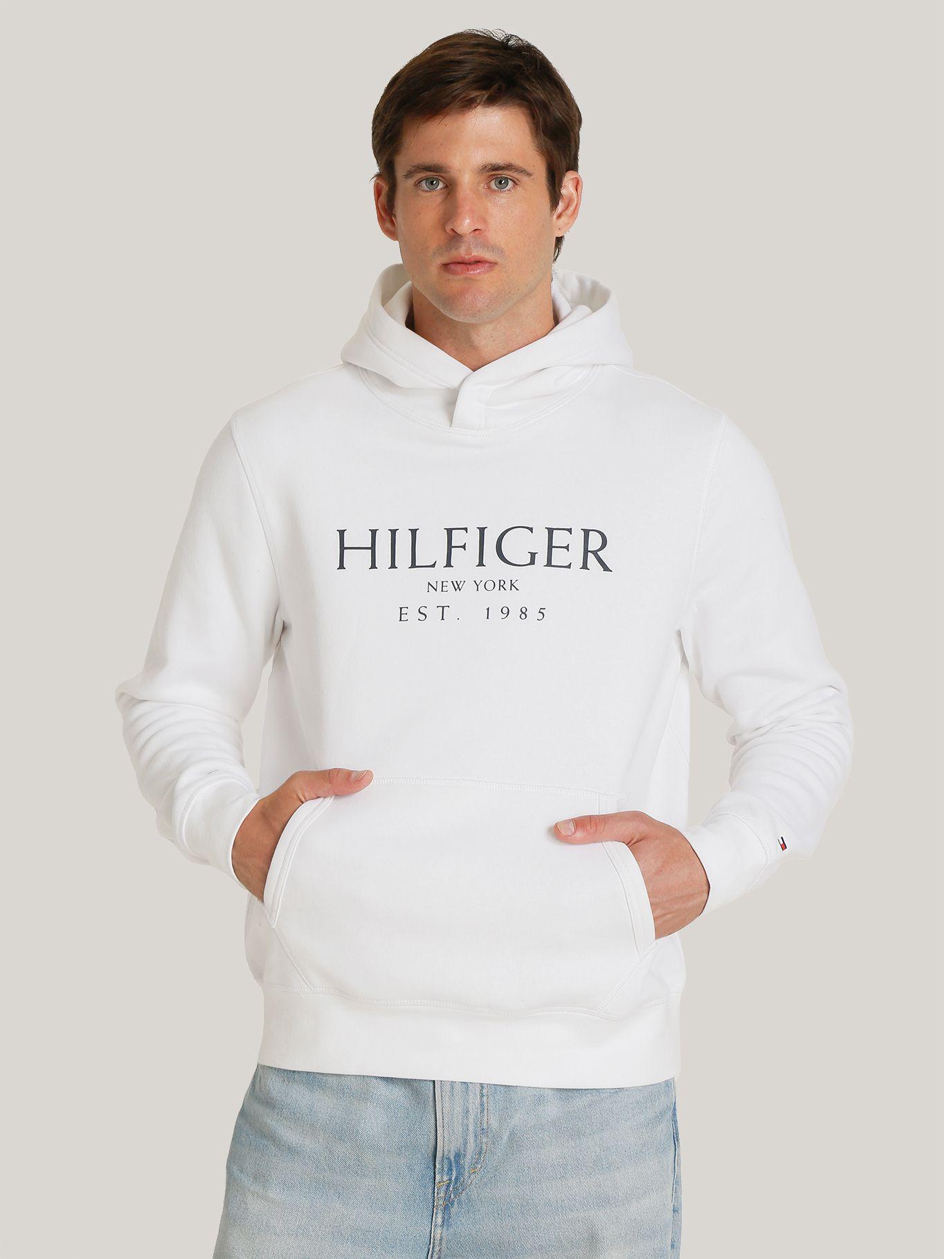 Polerón Hoodie Con Logo Blanco Tommy Hilfiger-0