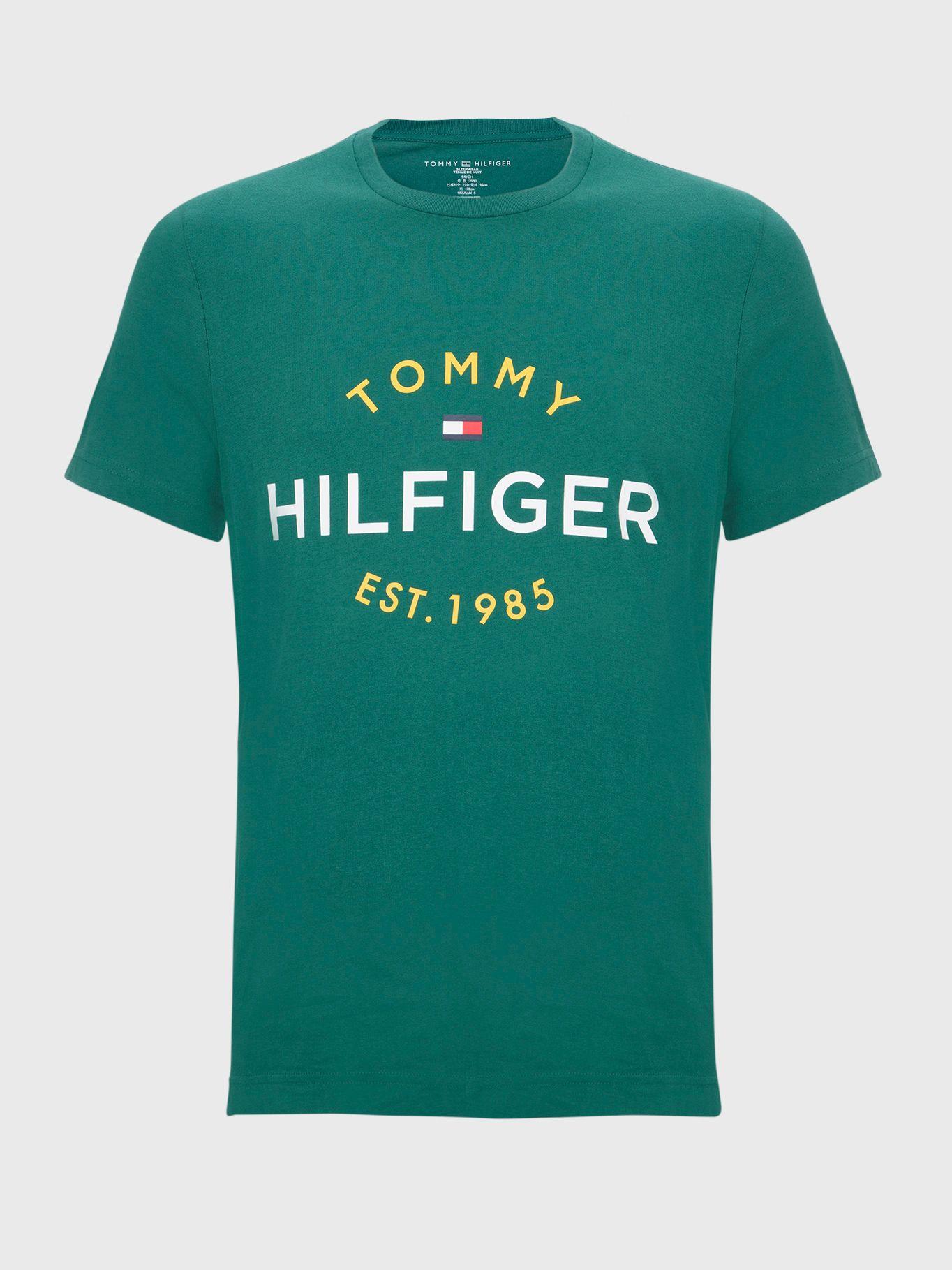 Top Pijama C-Neck Verde Tommy Hilfiger M2-0
