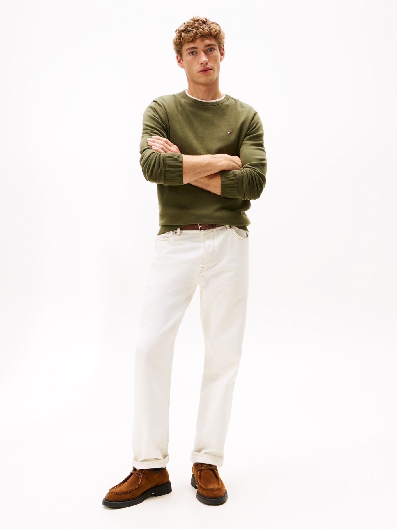 Sweater Essential C-Neck Verde Tommy Hilfiger-1