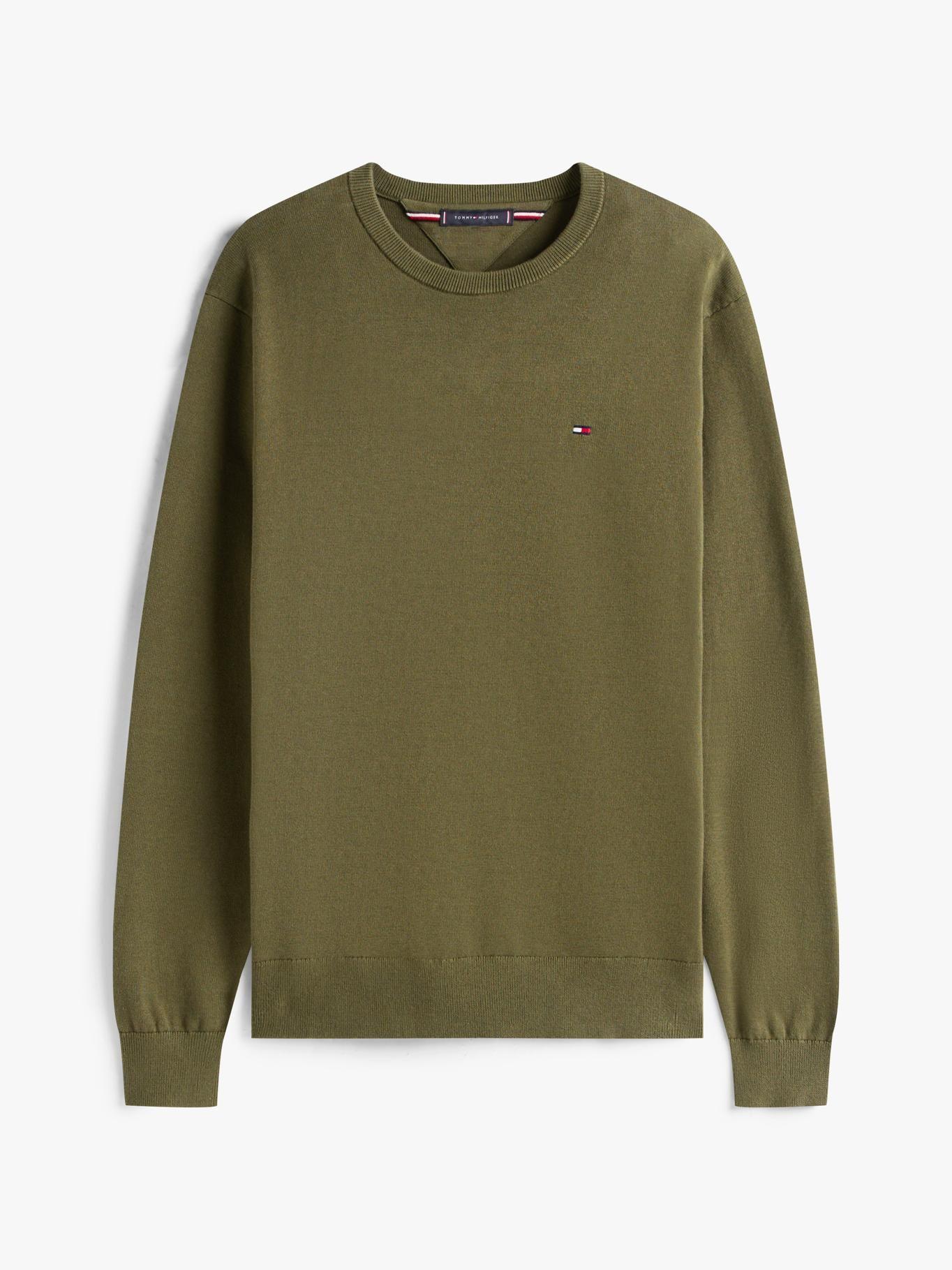 Sweater Essential C-Neck Verde Tommy Hilfiger-4