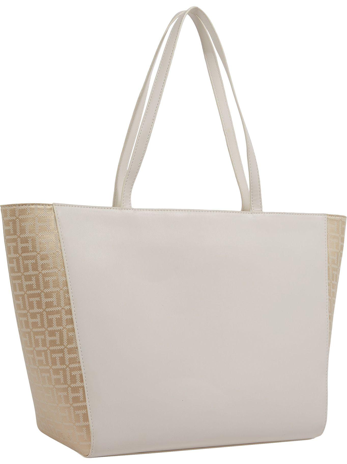 Tote Latam Jacquard Logo Beige Tommy Hilfiger-1