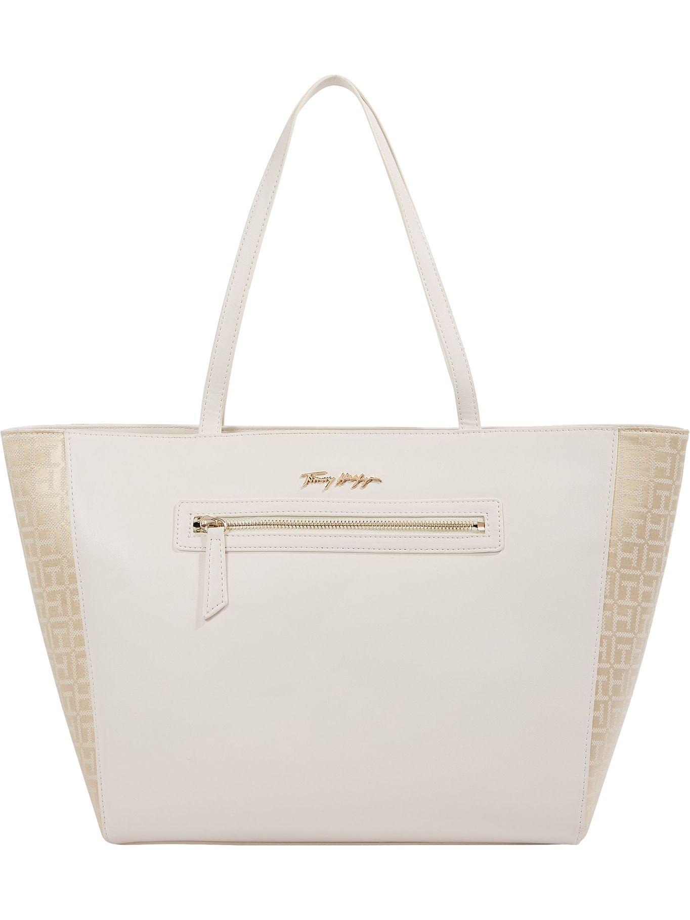 Tote Latam Jacquard Logo Beige Tommy Hilfiger-0
