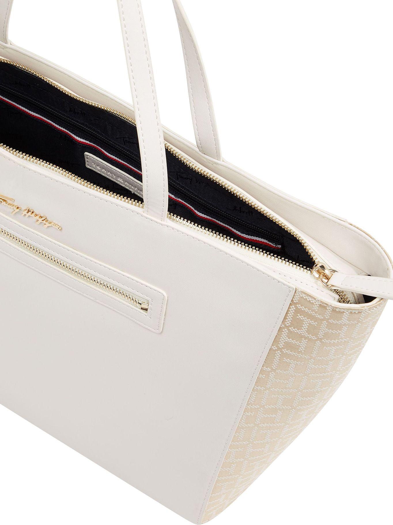 Tote Latam Jacquard Logo Beige Tommy Hilfiger-3