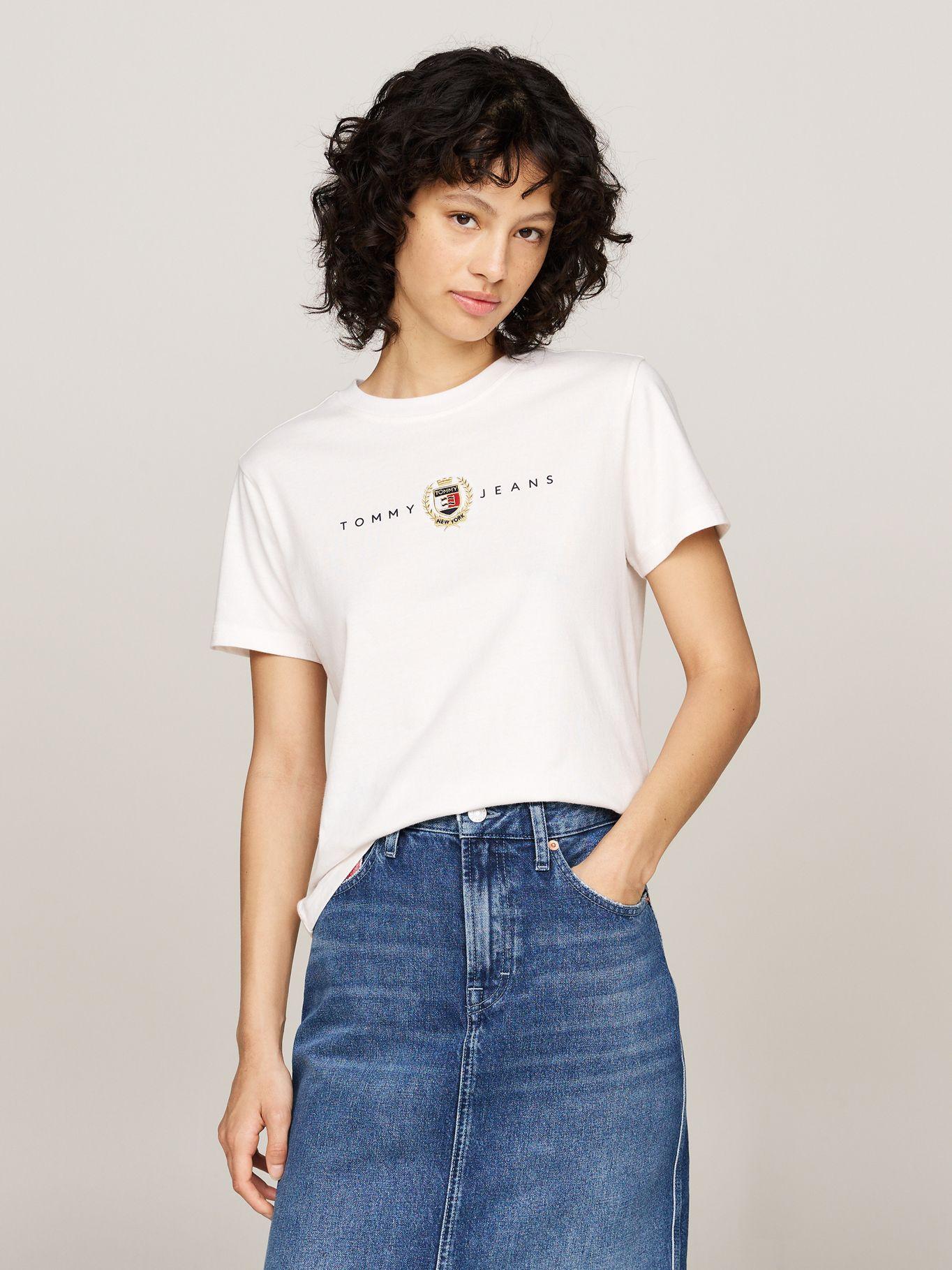 Polera Crest Linear Con Logo Blanco Tommy Hilfiger-0