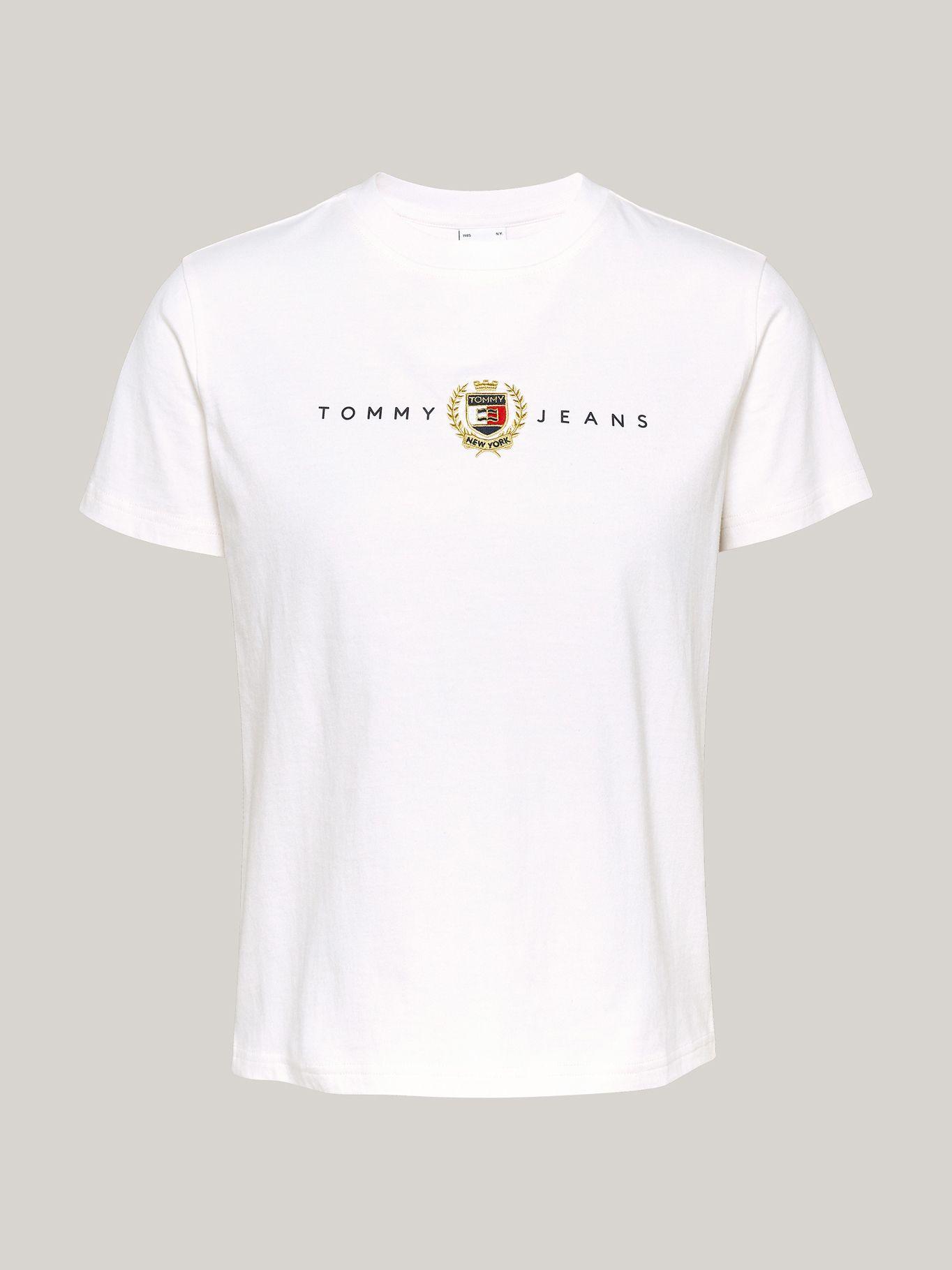 Polera Crest Linear Con Logo Blanco Tommy Hilfiger-4