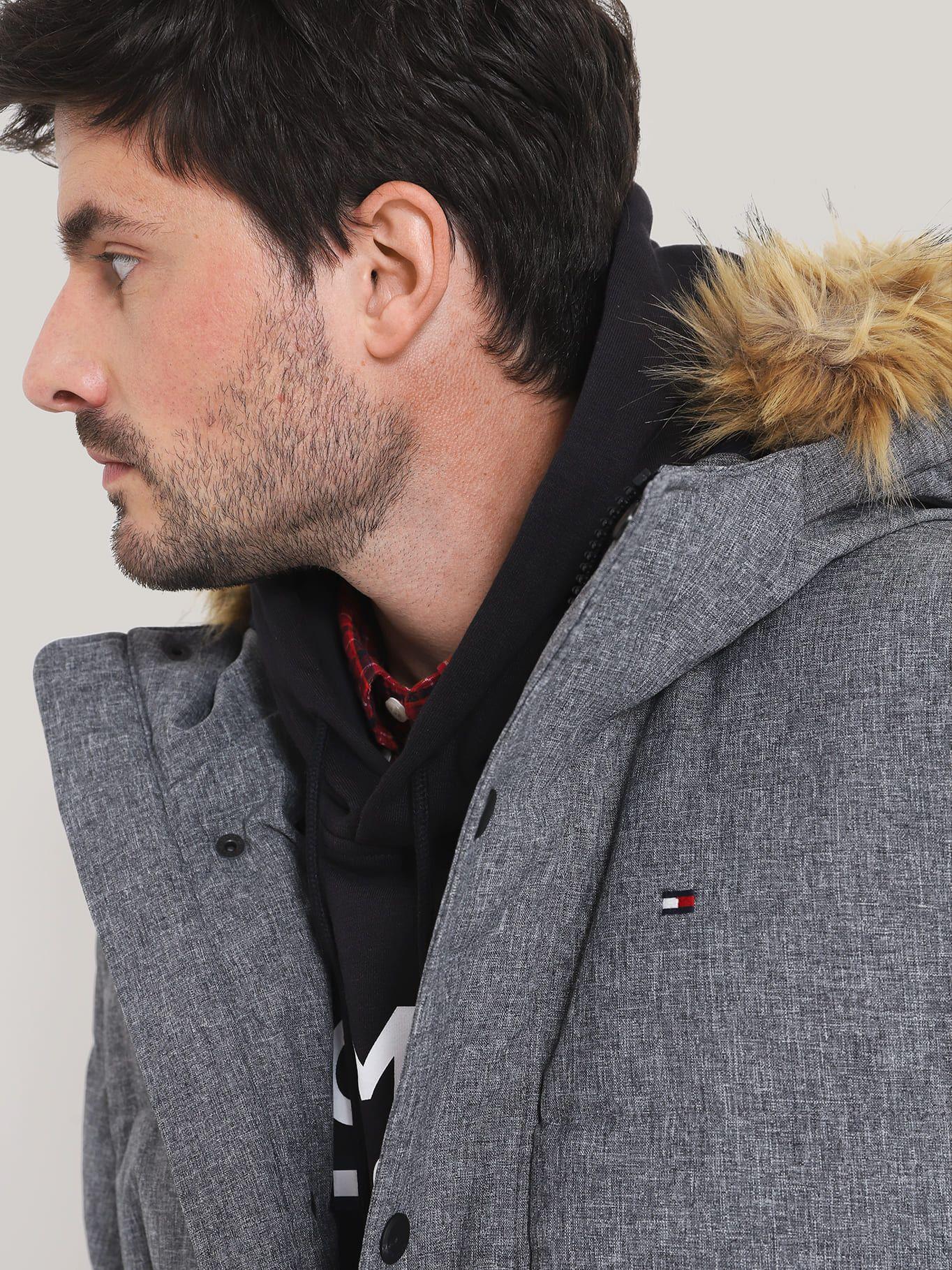 Parka Artic Con Logo Gris Tommy Hilfiger-3
