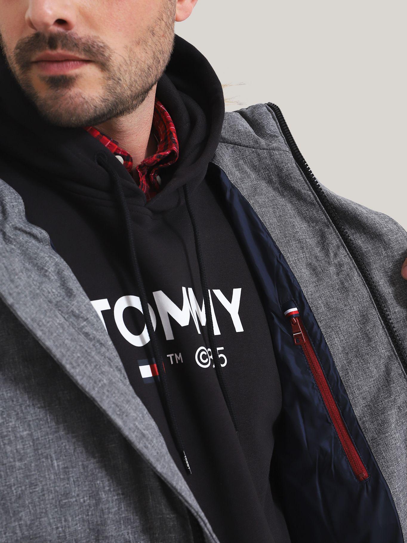 Parka Artic Con Logo Gris Tommy Hilfiger-4
