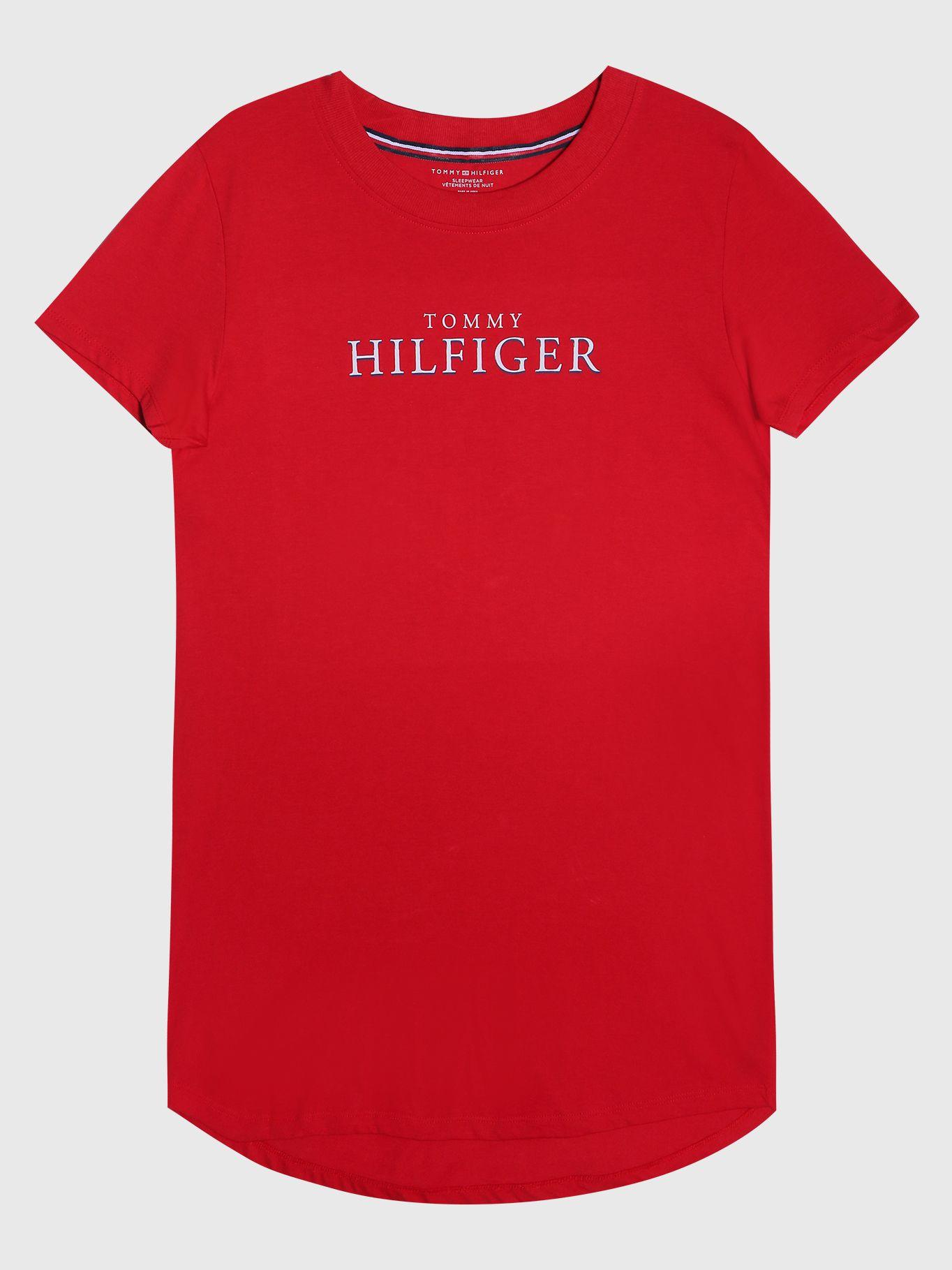 Camisón Essential Con Logo Rojo Tommy Hilfiger-0