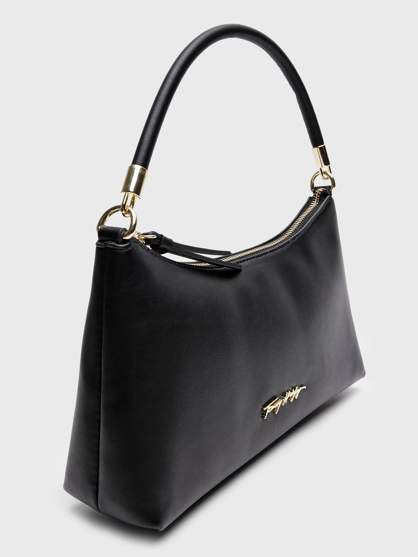 Cartera Hobo Signature Logo Negro Tommy Hilfiger-2