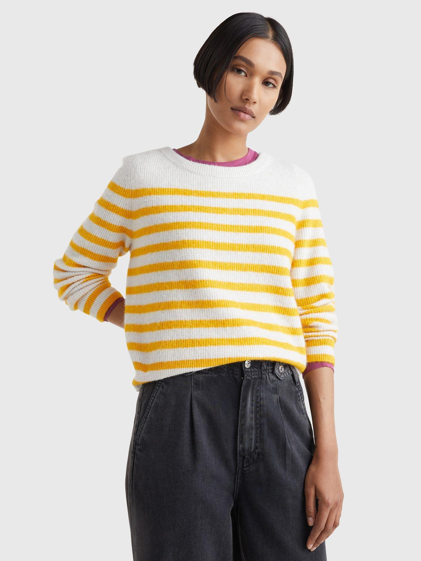 Suéter De Cuello Redondo Amarillo Tommy Hilfiger-0