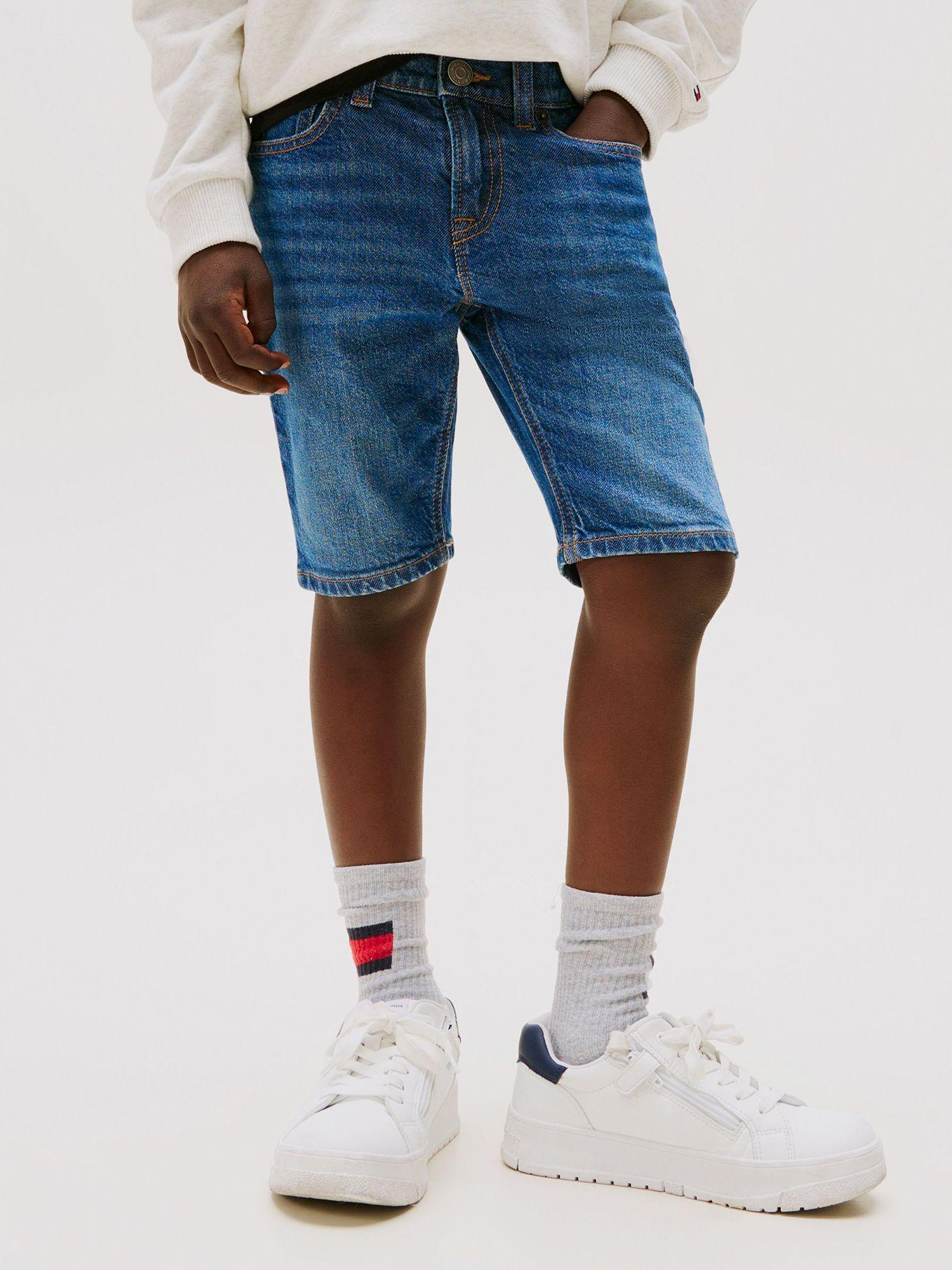 Short Vaquero Scanton Ajustado Azul Tommy Hilfiger-1