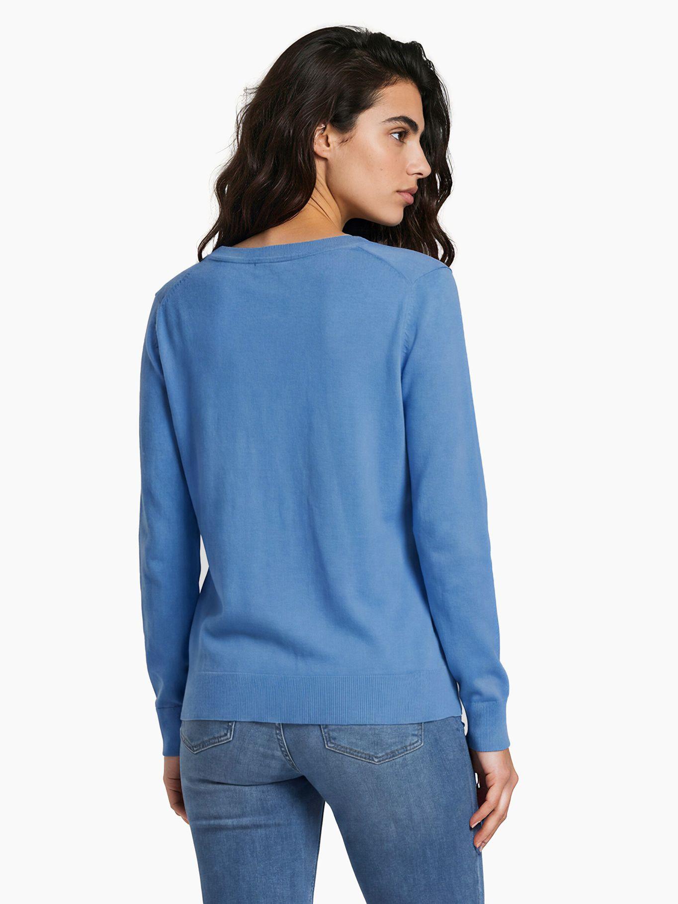 Sweater Con Diseño De Rayas Celeste Tommy Hilfiger-3