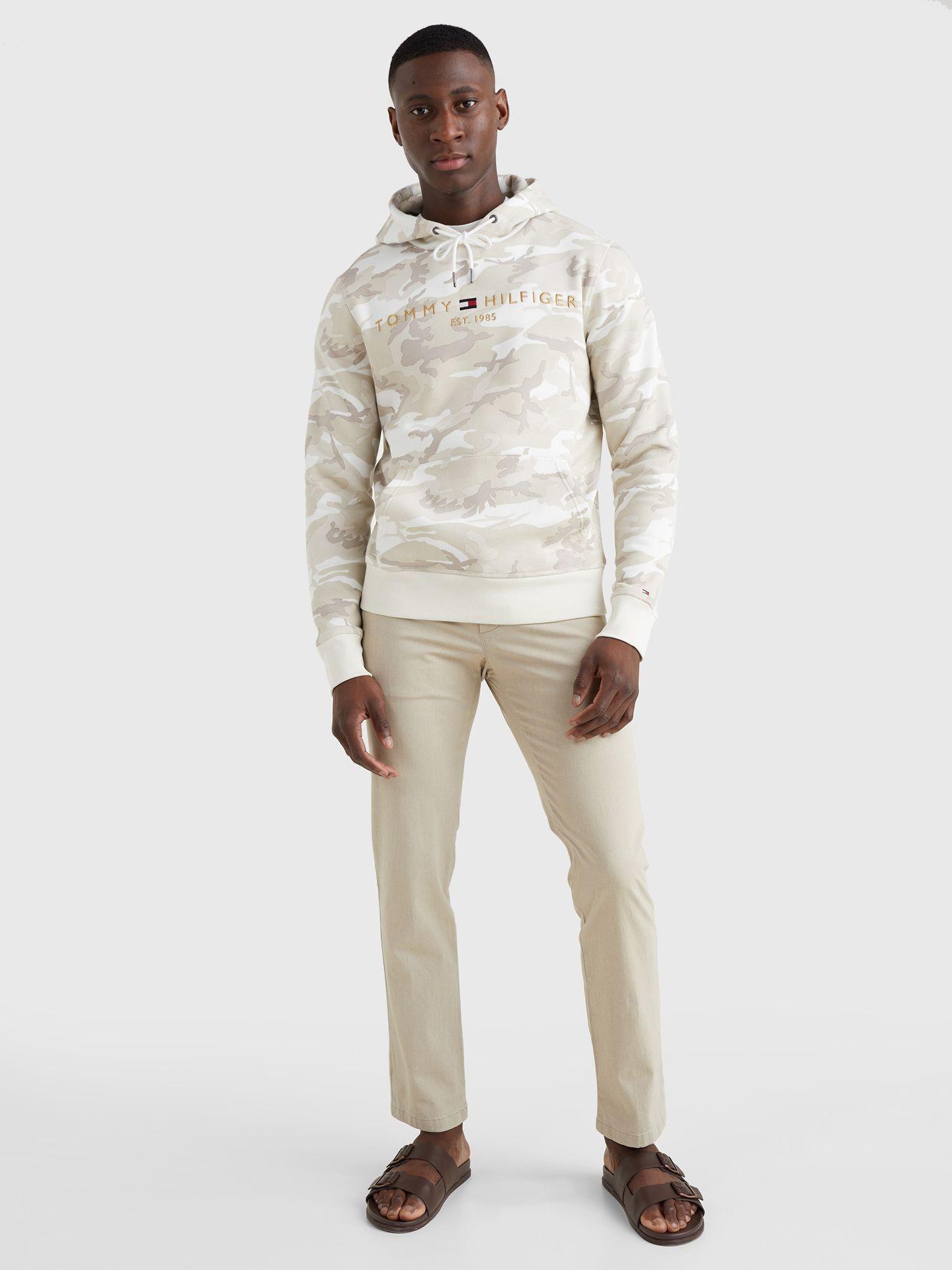 Polerón Hoodie Camo Print Beige Tommy Hilfiger JN2-3