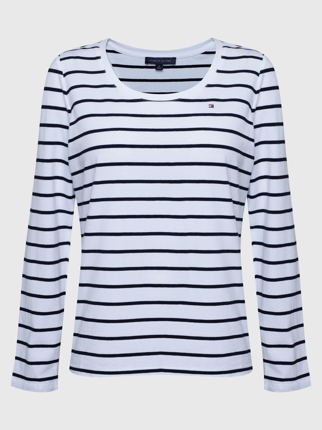 Polera Stripe All Over Blanco Tommy Hilfiger-0
