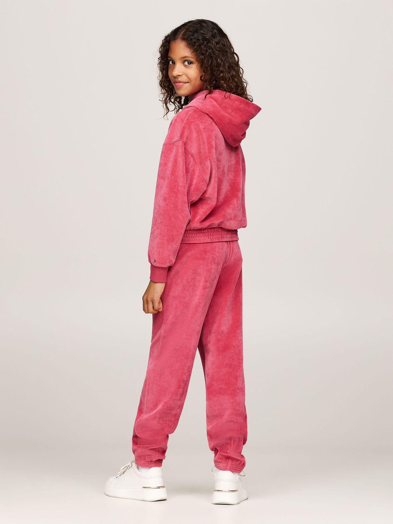Polerón Hoodie Niña Logo Script Rosado Tommy Hilfiger-2