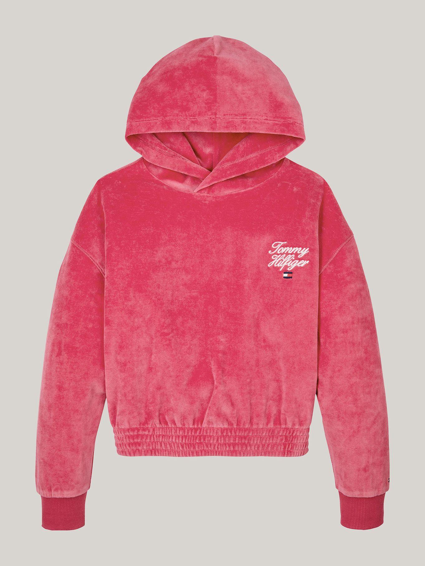 Polerón Hoodie Niña Logo Script Rosado Tommy Hilfiger-4