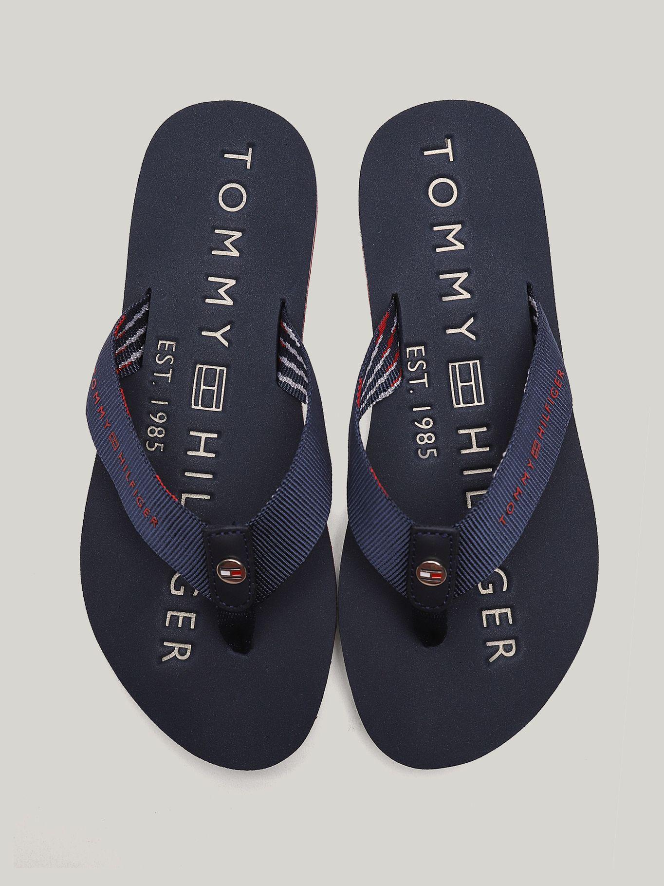 Sandalias Con Logo Solid Azul Tommy Hilfiger-2