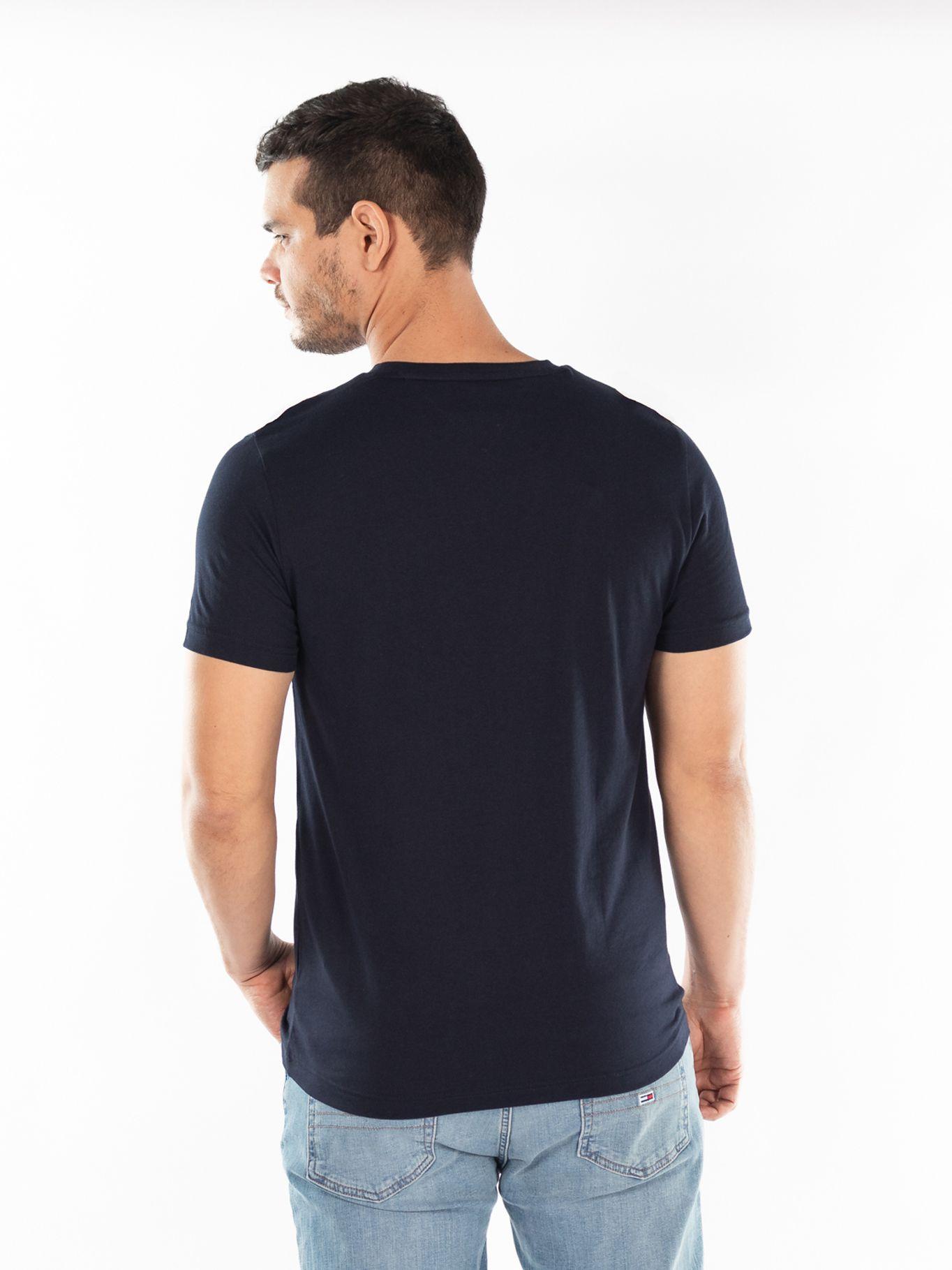 Polera Box Outline Logo Azul Tommy Hilfiger-1