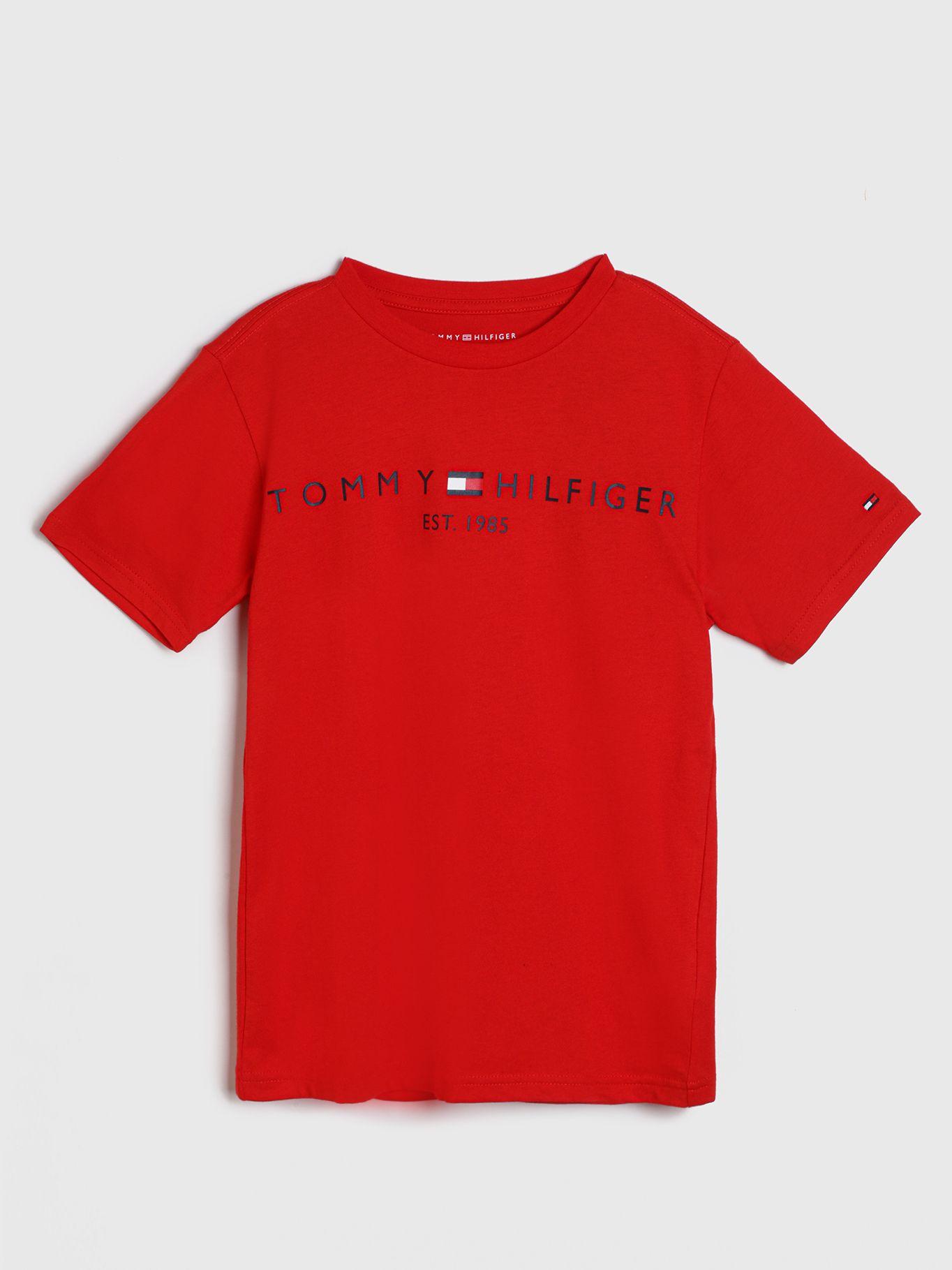 Polera Con Logo Est.1985 Rojo Tommy Hilfiger-0