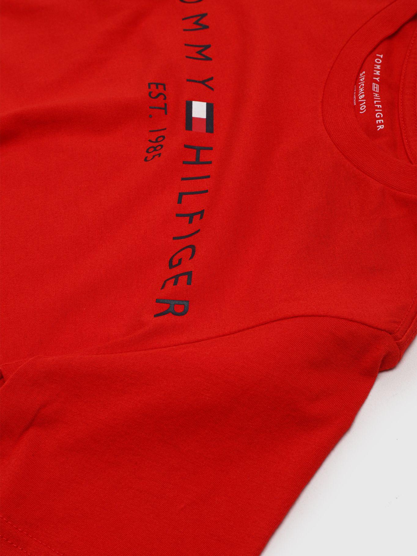 Polera Con Logo Est.1985 Rojo Tommy Hilfiger-3