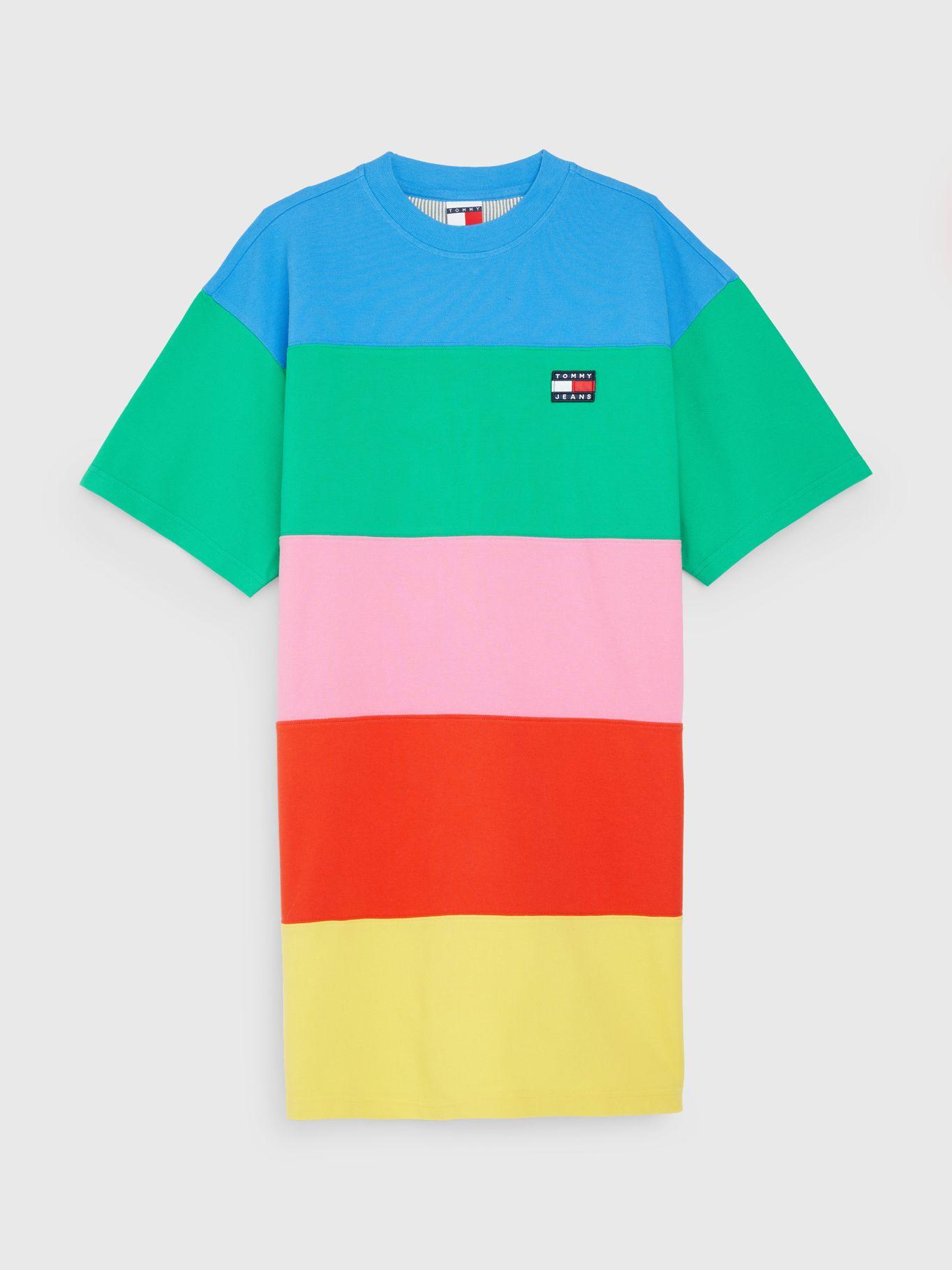 Vestido Pop Color Block Verde Tommy Hilfiger-2