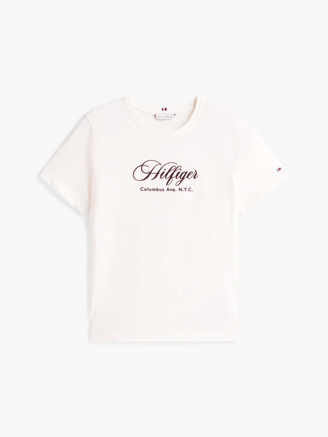 Polera Logotipo Bordado Regular Blanco Tommy Hilfiger-4