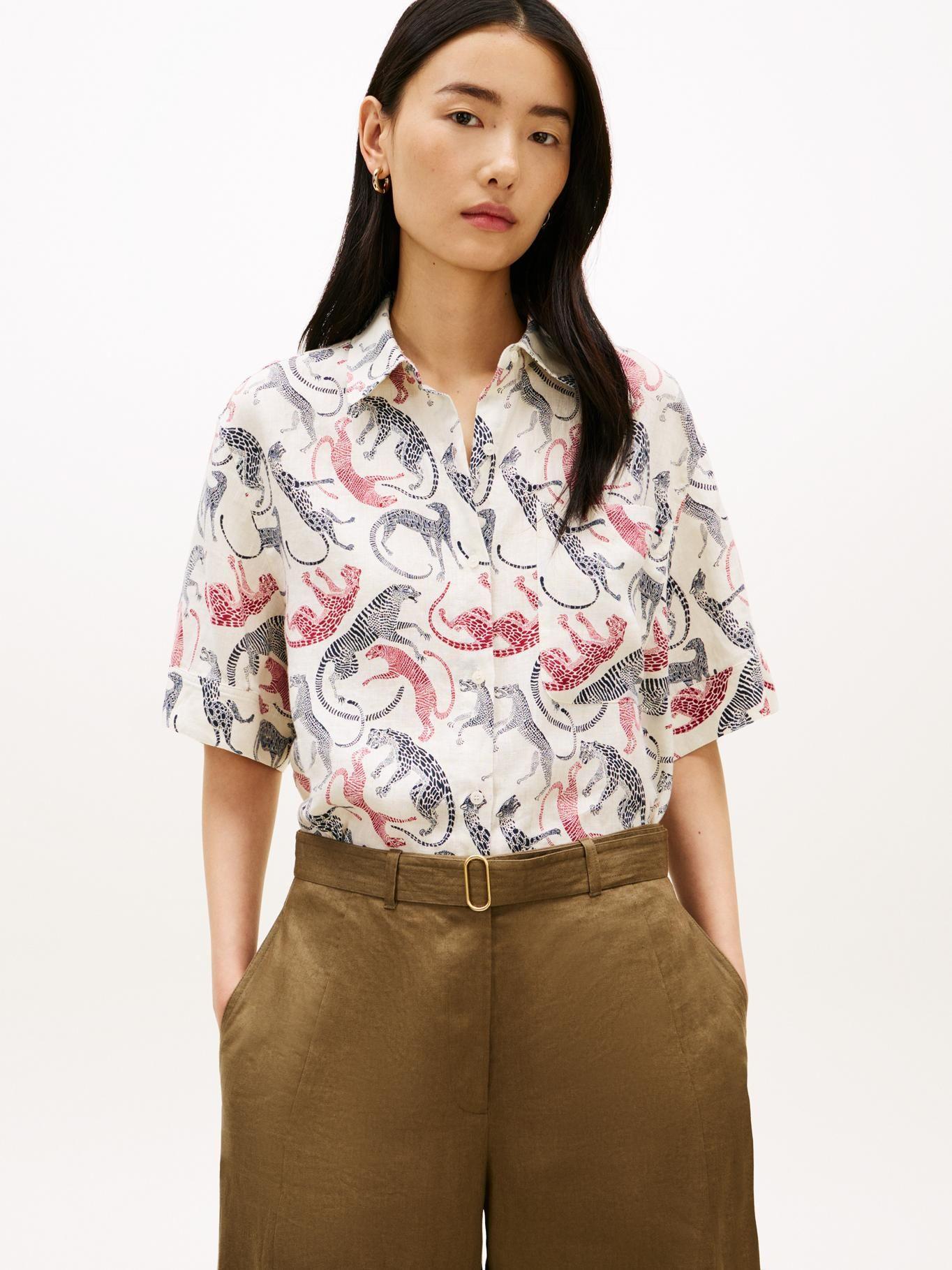 Camisa De Lino Relaxed Fit-0