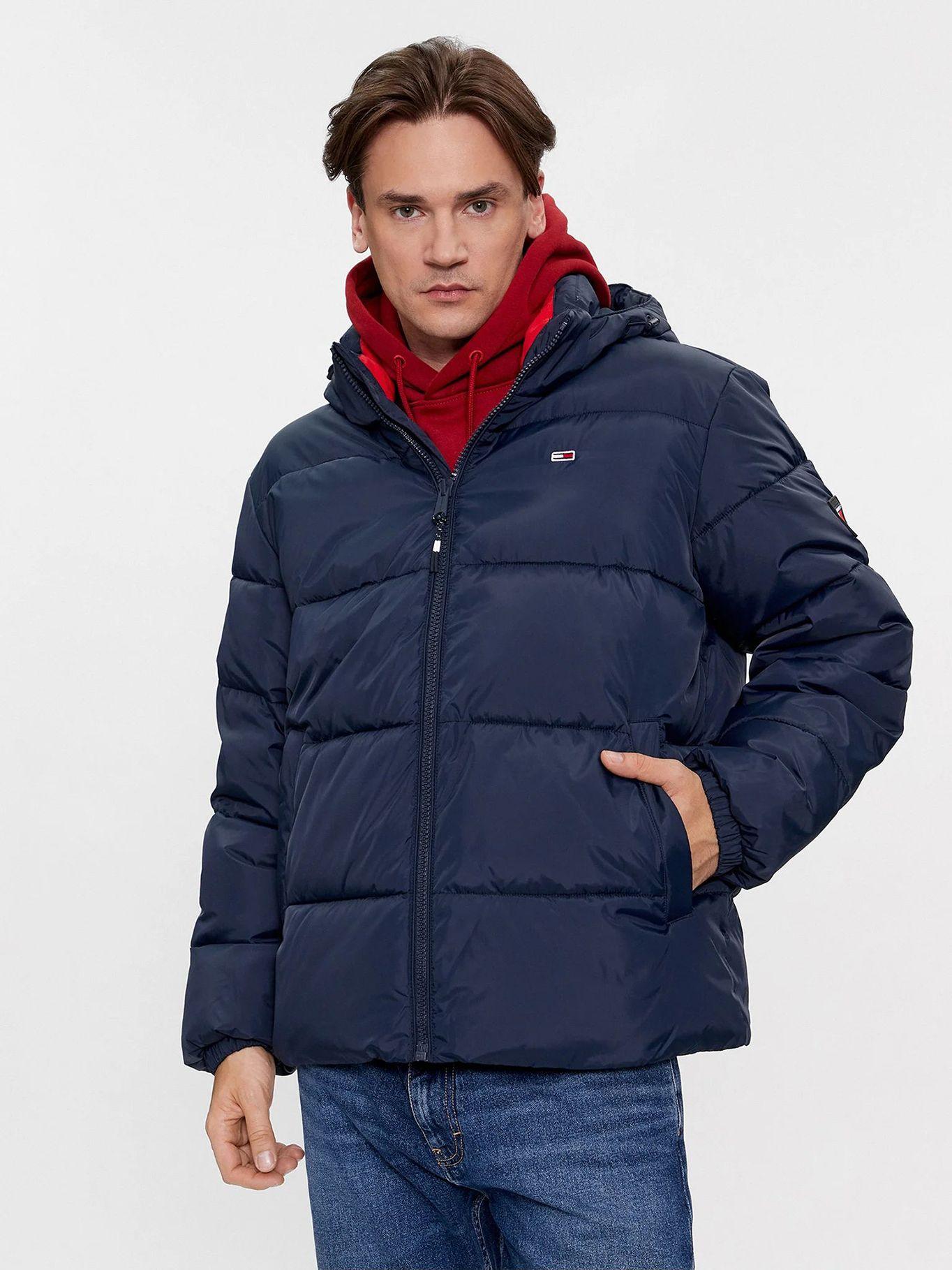 PARKA ESSENTIAL LOGO AZUL TOMMY HILFIGER-0