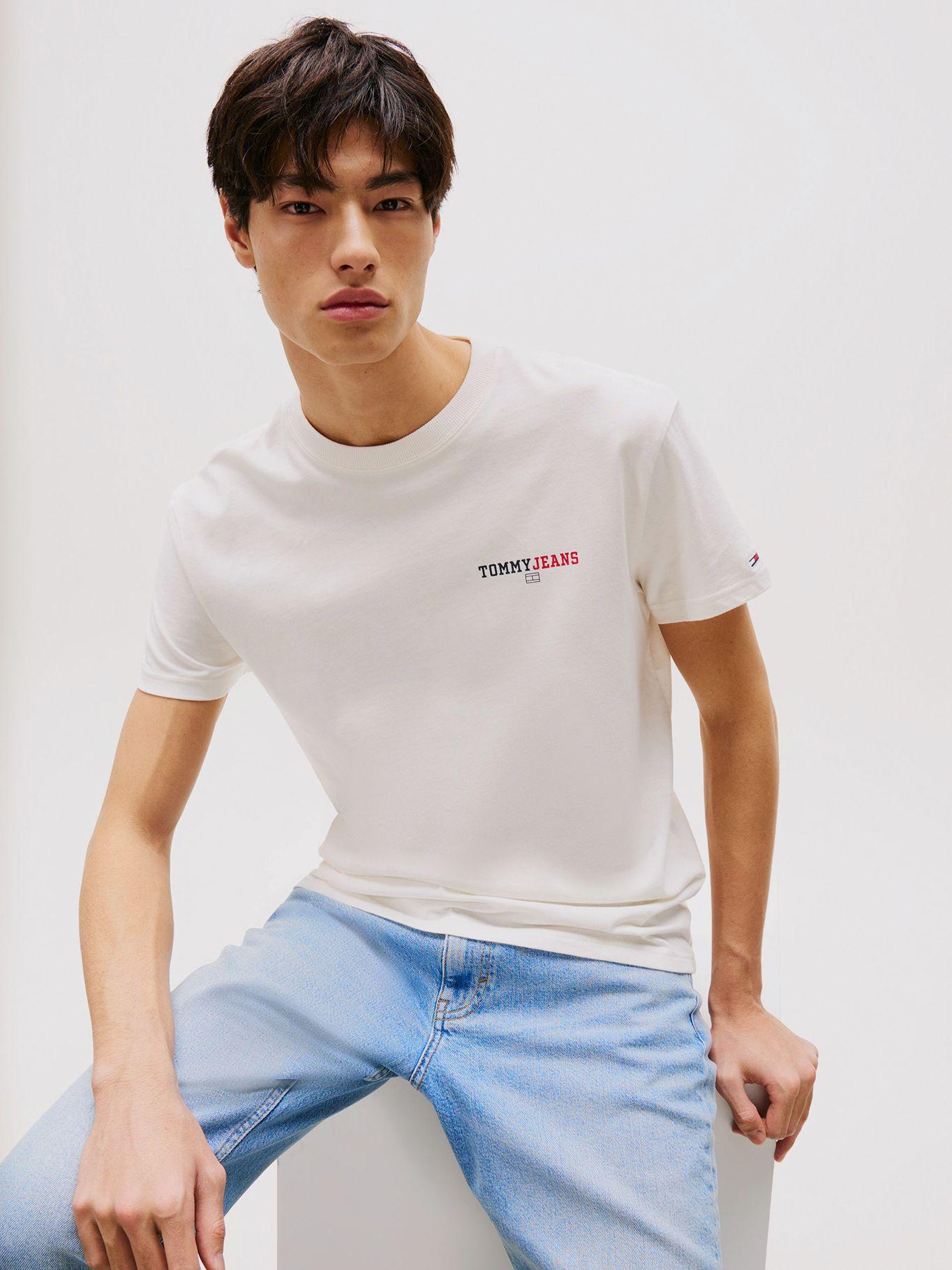 Polera Graphic Logo Regular Fit Blanco Tommy Jeans-3