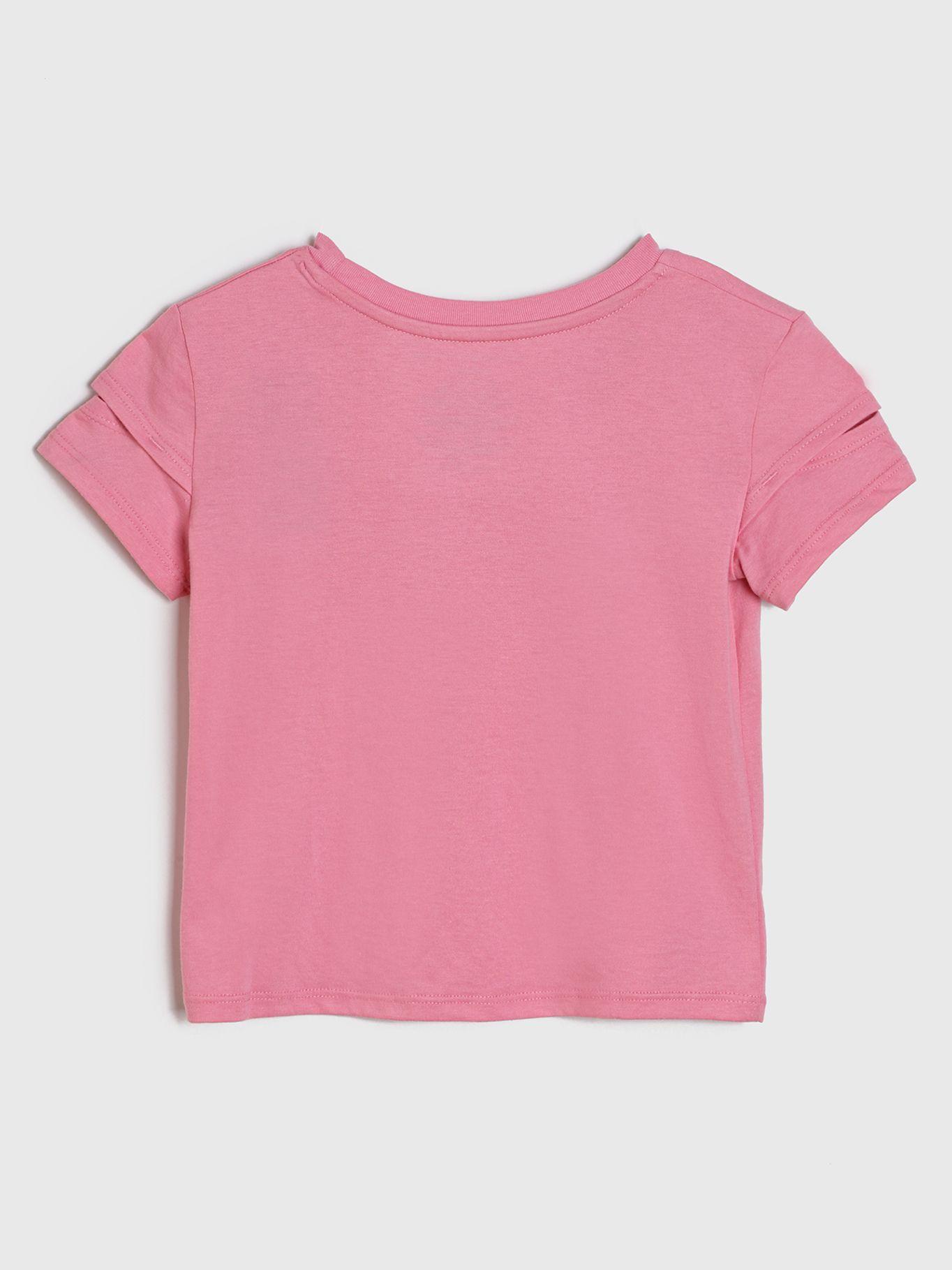 Polera Logo Bandera Metálica Rosado Tommy Hilfiger-1