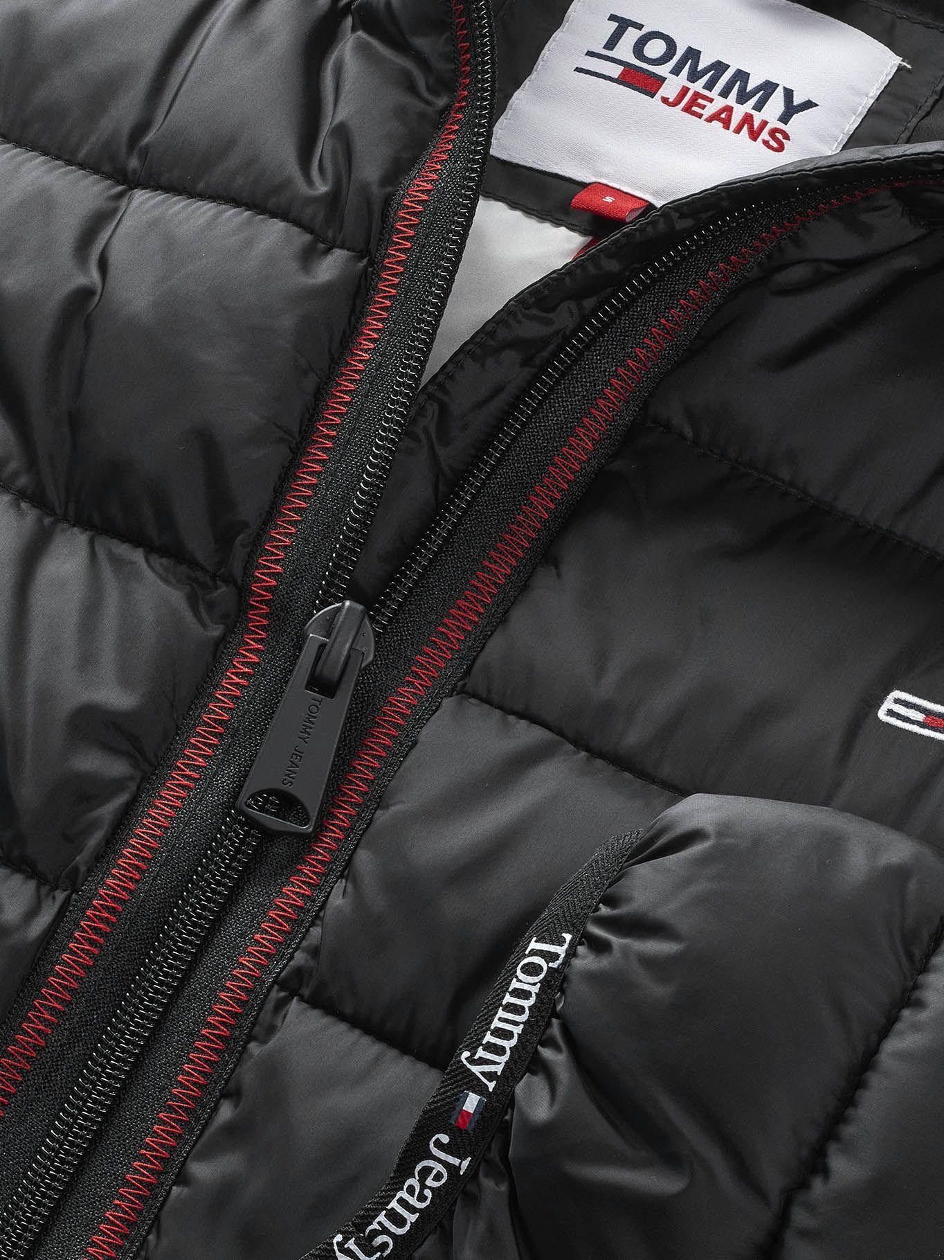 Parka Hoodie Quilted Tape Negro Tommy Hilfiger-2