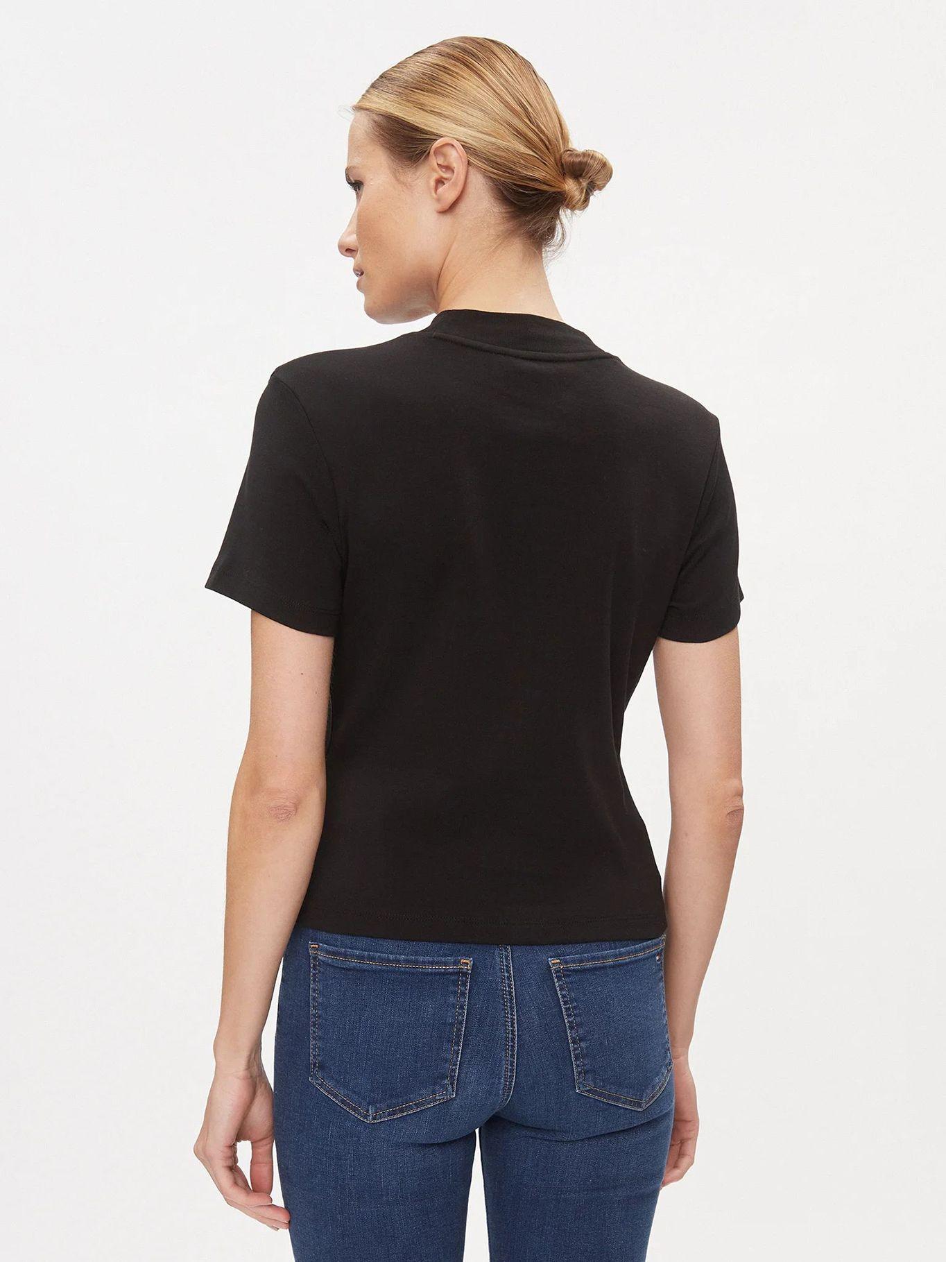 Polera Cropped Slim Fit Negro Tommy Hilfiger-2