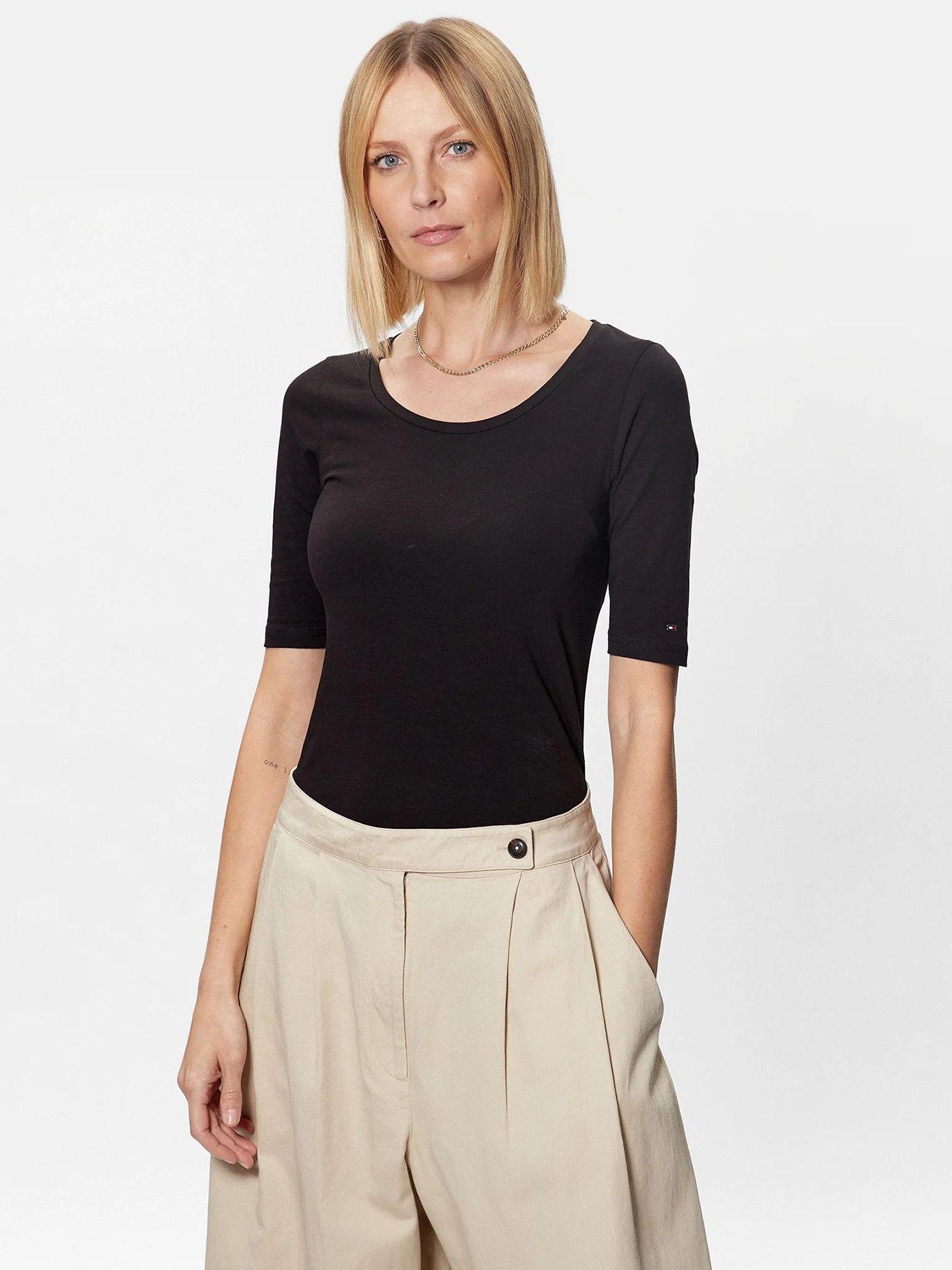 Polera Modern Slim Fit Negro Tommy Hilfiger-0