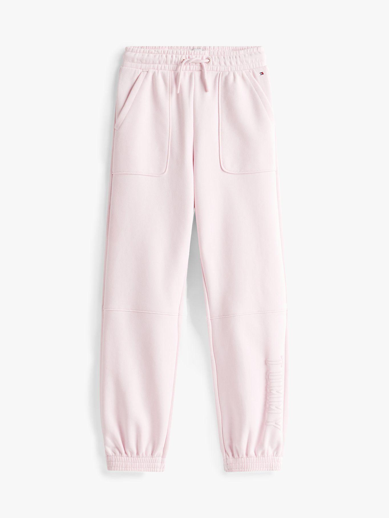 Joggers Con Logo Texturizado Rosado Tommy Hilfiger-4