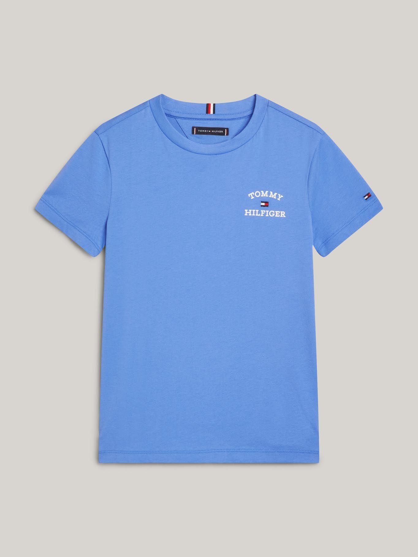 Polera C-Neck Con Logo Celeste Tommy Hilfiger-4